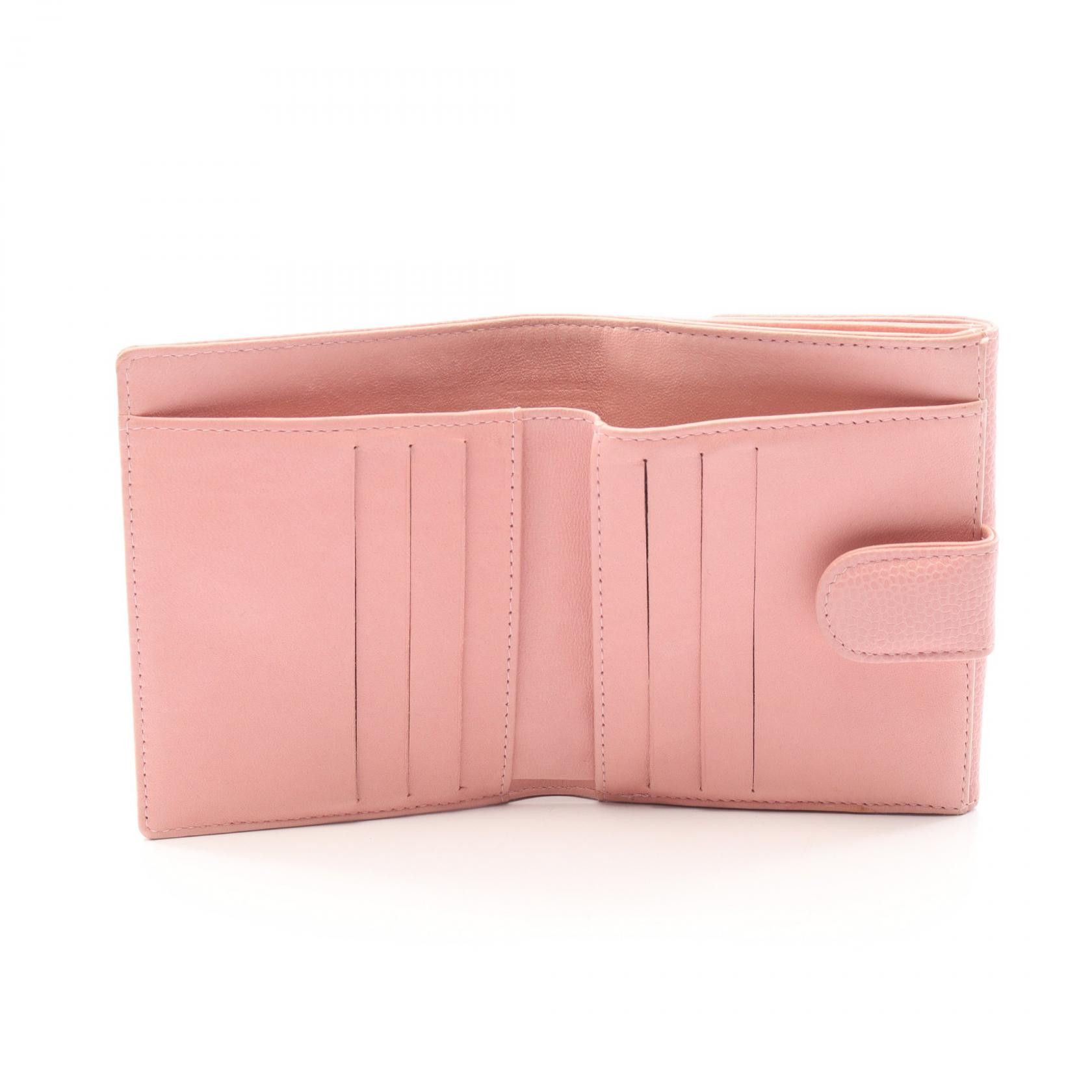 Chanel Chanel Chanel Coco Mark Calfskin Wallet Leather Short Wallet DUTY FREE for USA Size ONE SIZE - 3 Thumbnail