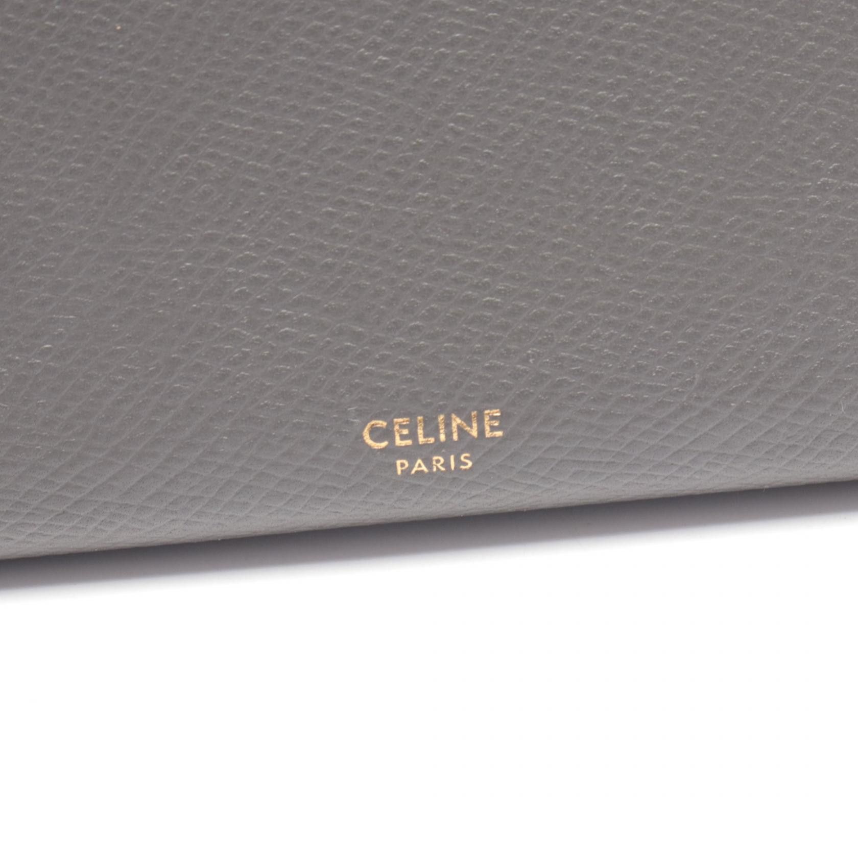 Celine Celine CELINE Large Flap Wallet Leather Long Wallet Leather Long Wallet 10B563BEL DUTY FREE for USA Size ONE SIZE - 4 Thumbnail