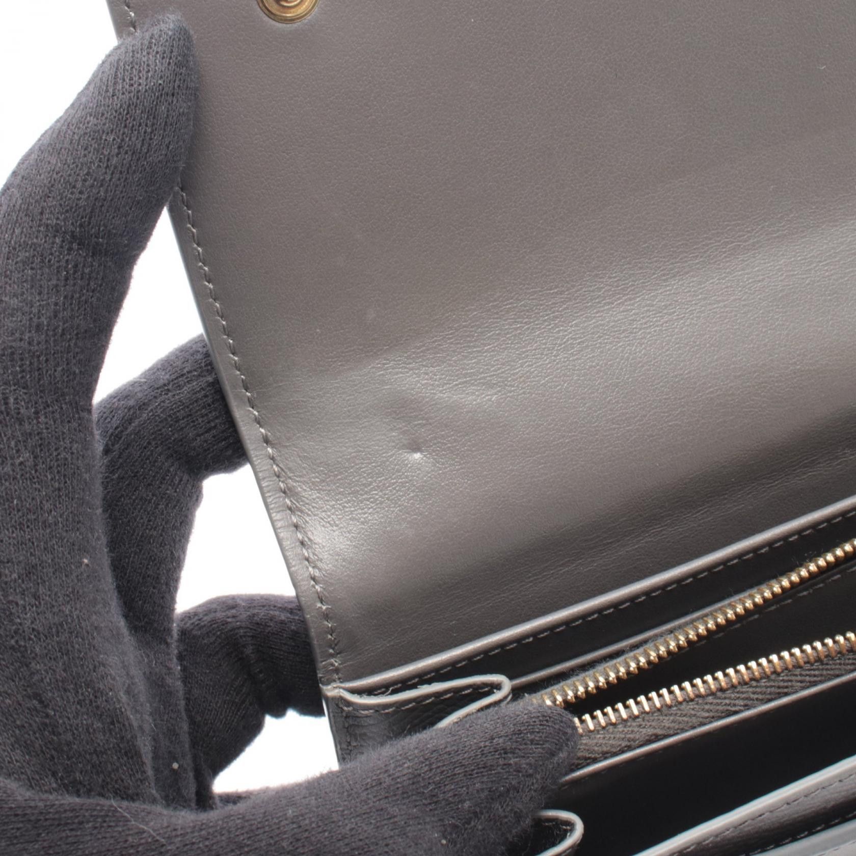 Celine Celine CELINE Large Flap Wallet Leather Long Wallet Leather Long Wallet 10B563BEL DUTY FREE for USA Size ONE SIZE - 6 Thumbnail