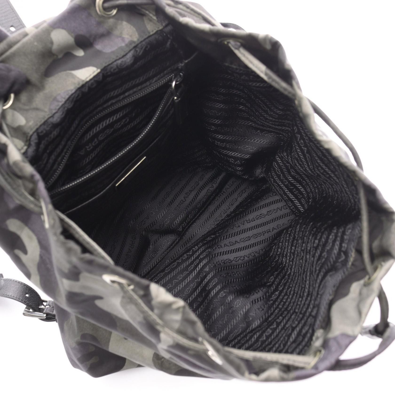 Prada Prada Prada Nylon Saffiano Leather Backpack Textile Backpack DUTY FREE for USA Size ONE SIZE - 3 Thumbnail