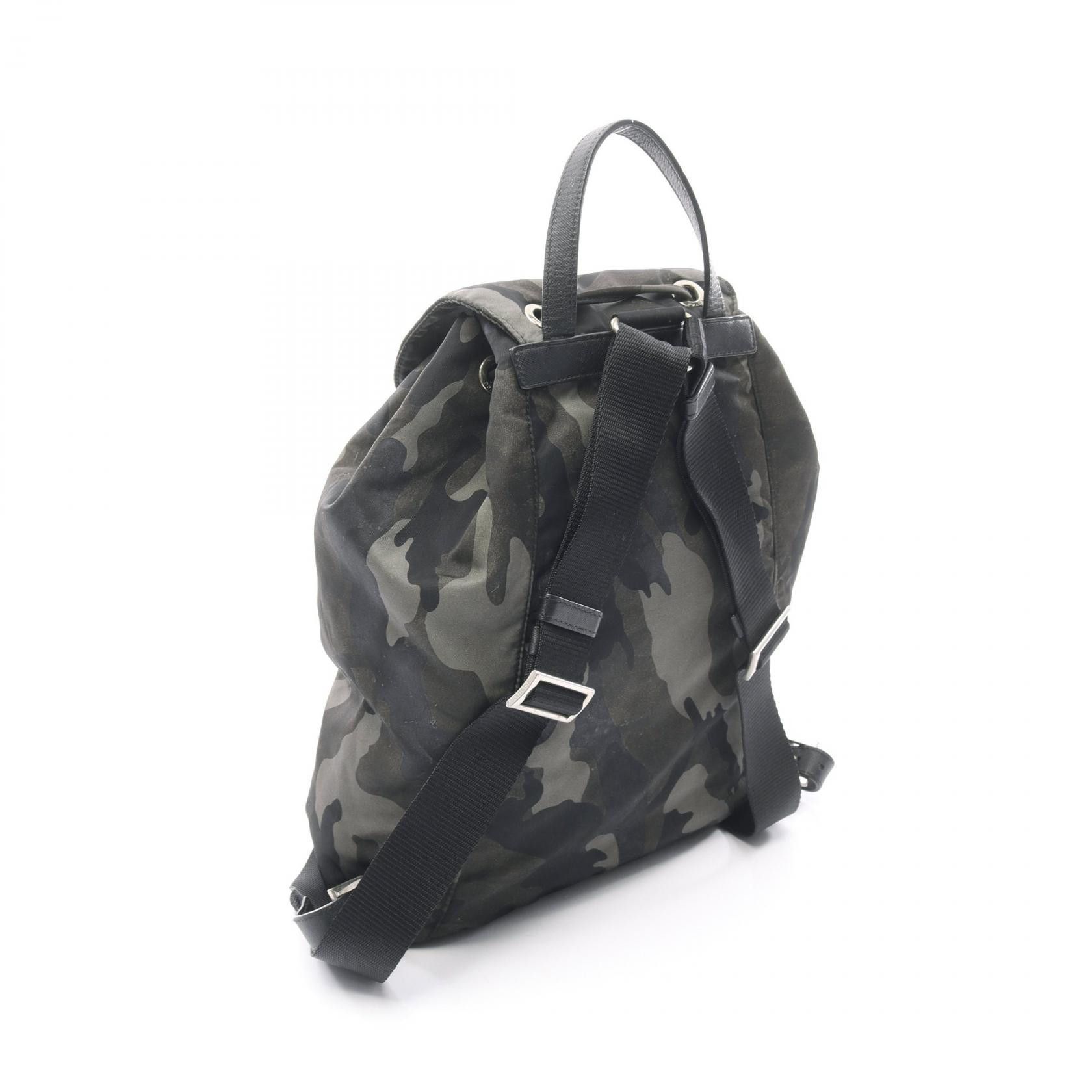 Prada Prada Prada Nylon Saffiano Leather Backpack Textile Backpack DUTY FREE for USA Size ONE SIZE - 2 Thumbnail