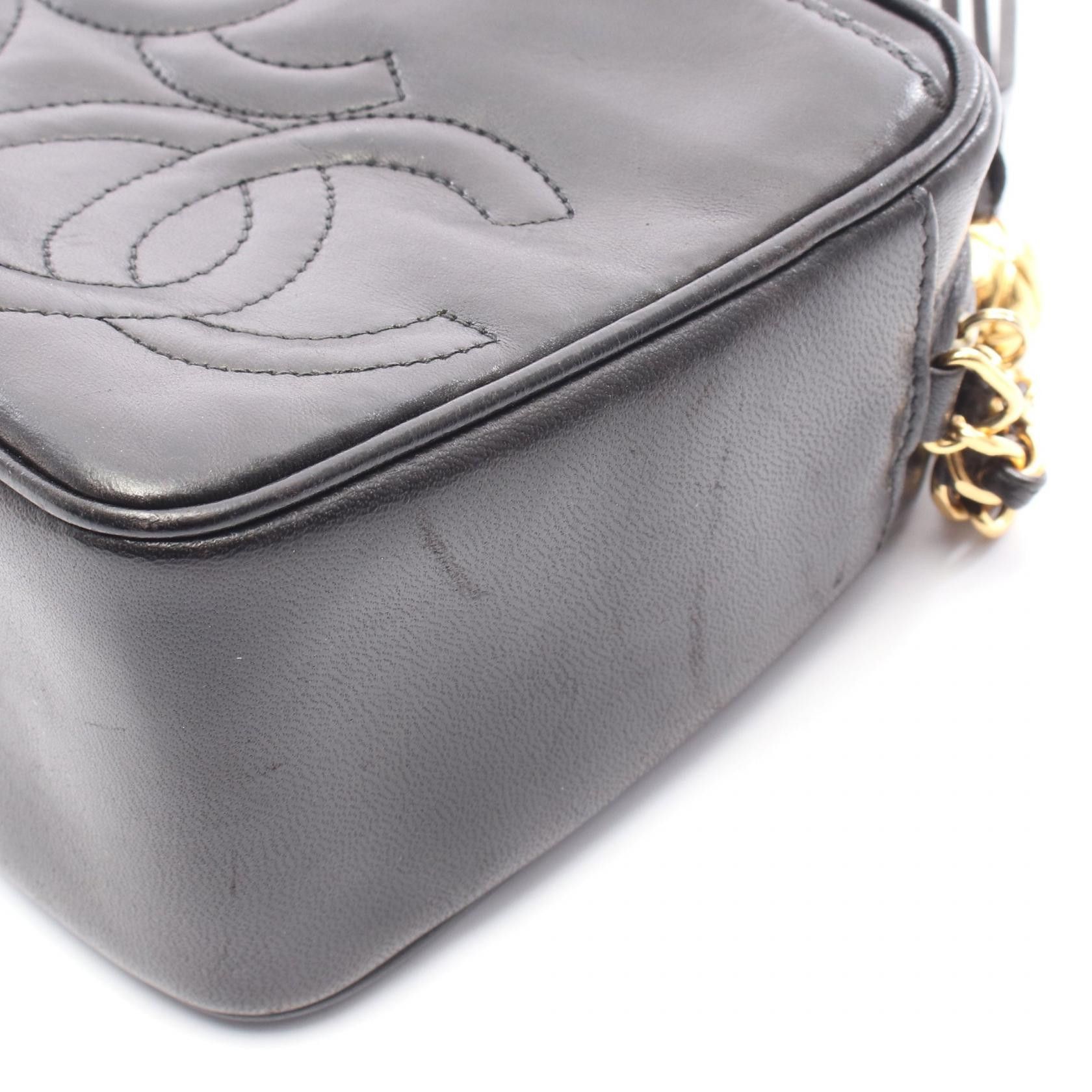 Chanel Chanel Chanel Triple Coco Mark Lambskin Shoulder Bag Leather Shoulder Bag DUTY FREE for USA Size ONE SIZE - 10 Thumbnail