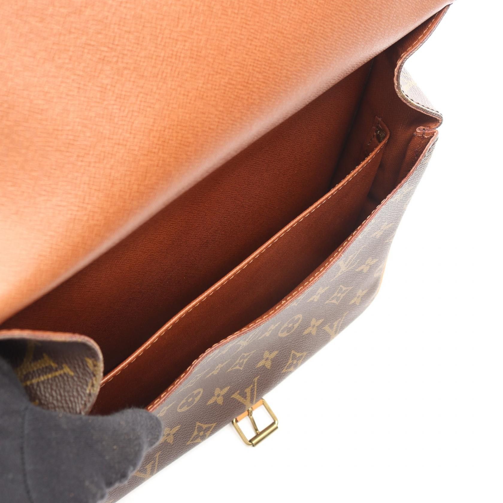 Louis Vuitton Louis Vuitton Louis Vuitton Cartouchiere GM Monogram Coated Canvas Shoulder Bag Textile Shoulder Bag M51252 DUTY FREE for USA Size ONE SIZE - 3 Thumbnail