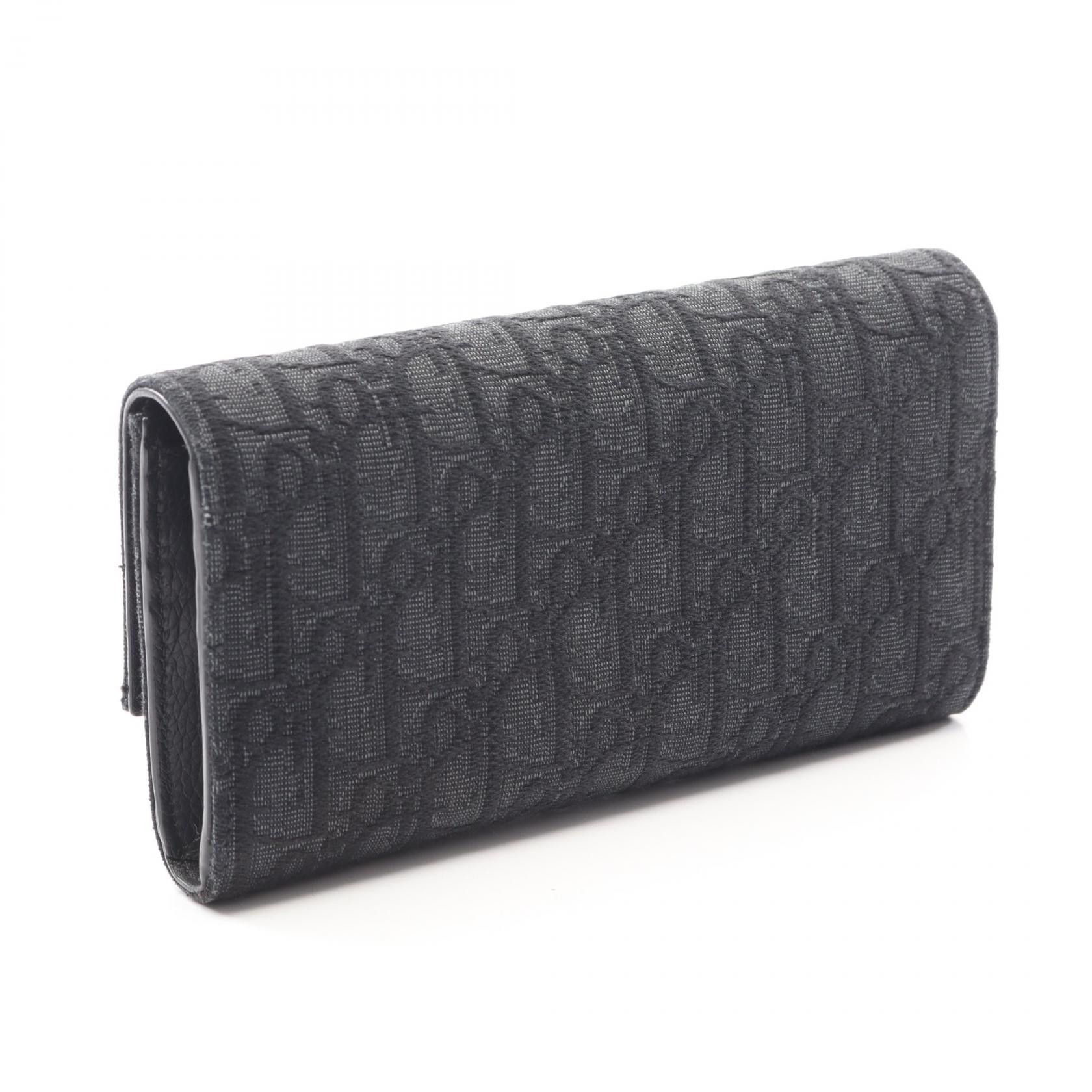 Dior Dior Dior Oblique Jacquard long bifold wallet Textile Long Wallet DUTY FREE for USA Size ONE SIZE - 2 Thumbnail