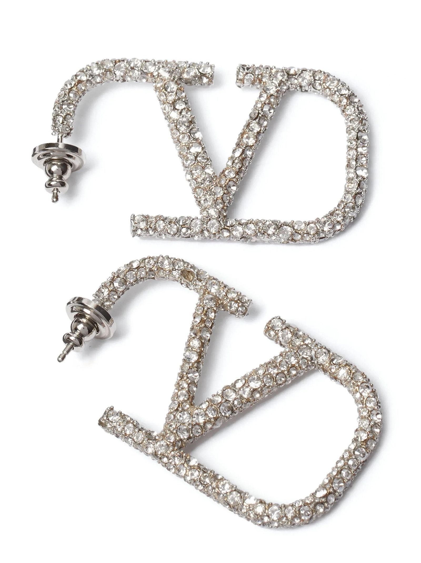 Valentino Valentino Garavani Vlogo Signature Earrings Size ONE SIZE - 2 Thumbnail
