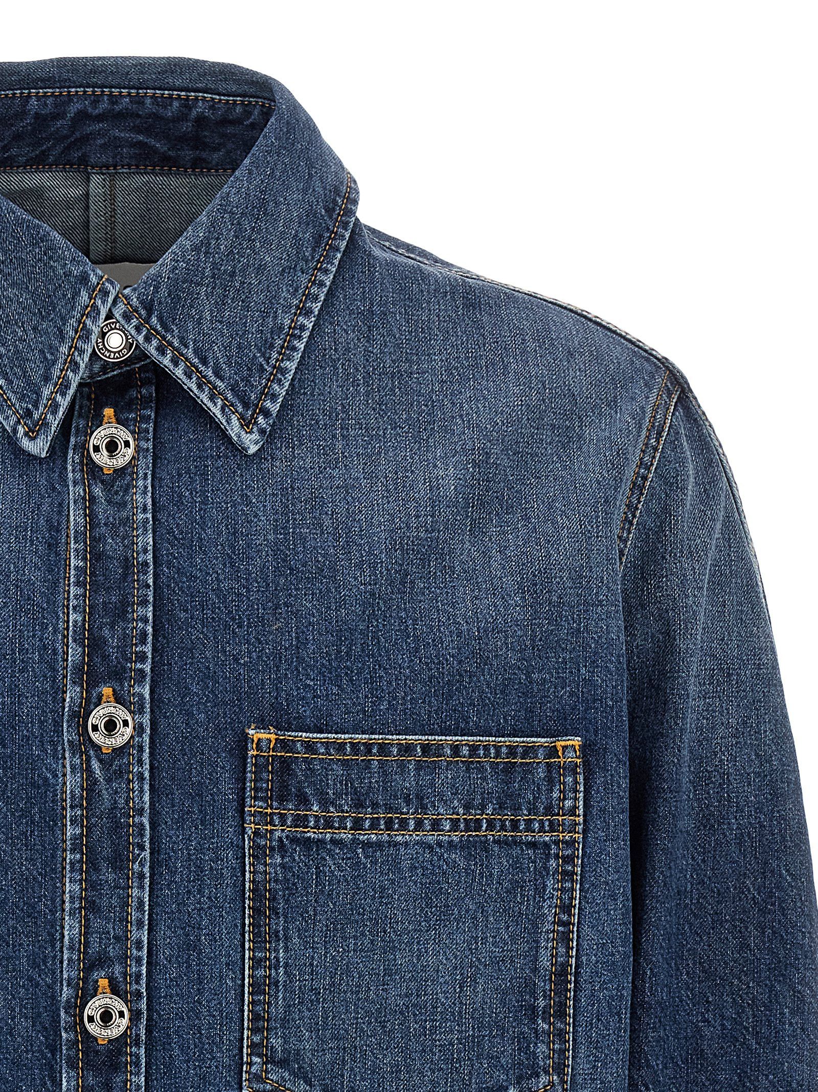 Givenchy Denim Overshirt Size US L / EU 52-54 / 3 - 3 Thumbnail
