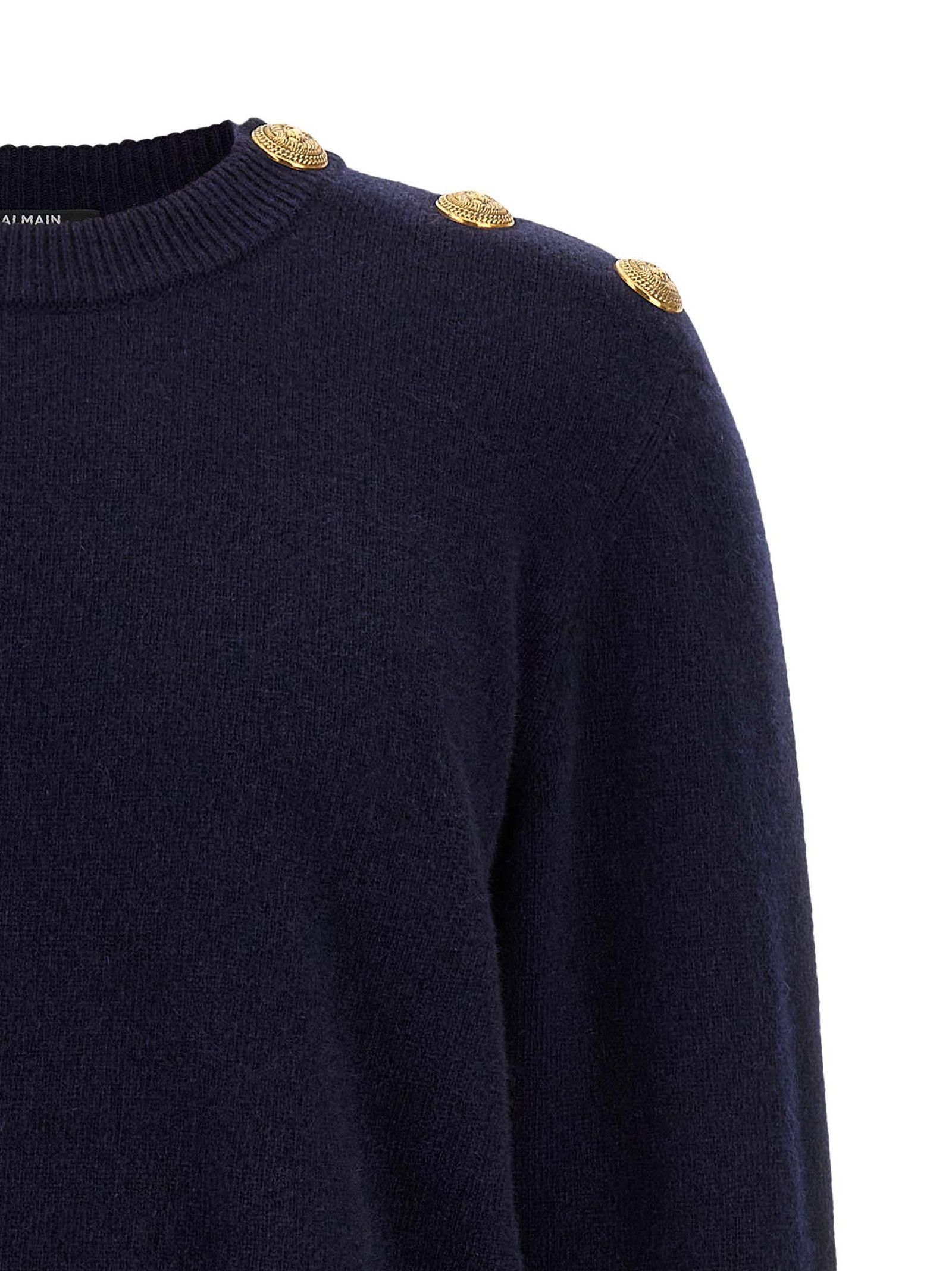 Balmain 'Leone Catena' Button Sweater Size US XL / EU 56 / 4 - 3 Thumbnail