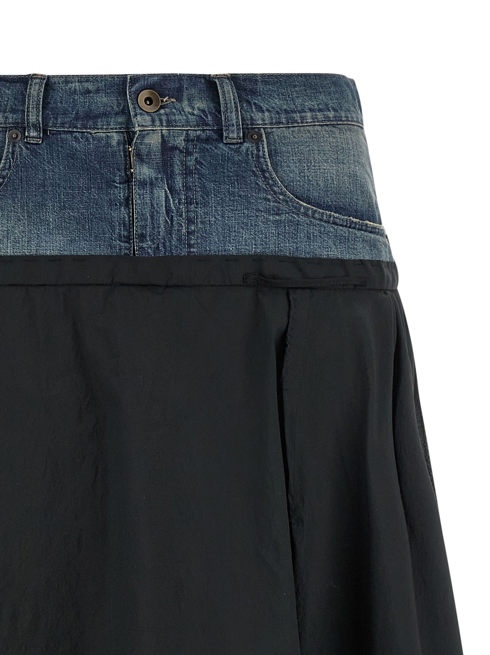 Maison Margiela Denim Insert Skirt Size 27" / US 4 / IT 40 - 3 Thumbnail