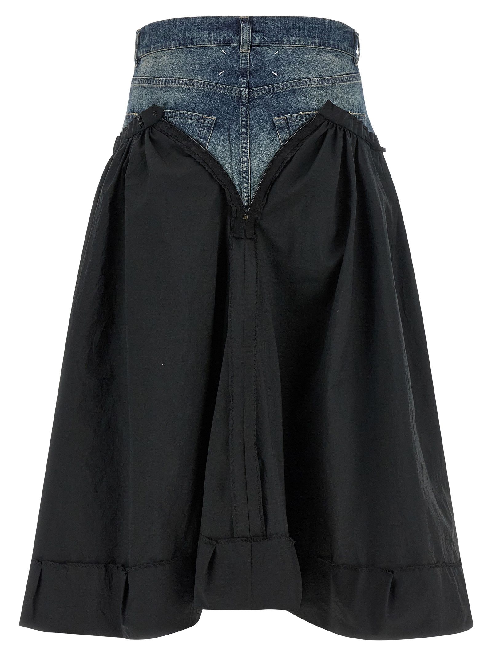 Maison Margiela Denim Insert Skirt Size 27" / US 4 / IT 40 - 2 Thumbnail