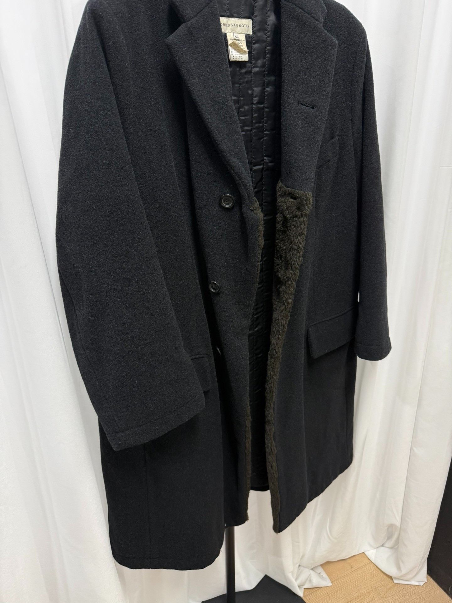 Dries Van Noten Dries Van Noten Fur Collar Loose Coat Size US S / EU 44-46 / 1 - 6 Thumbnail