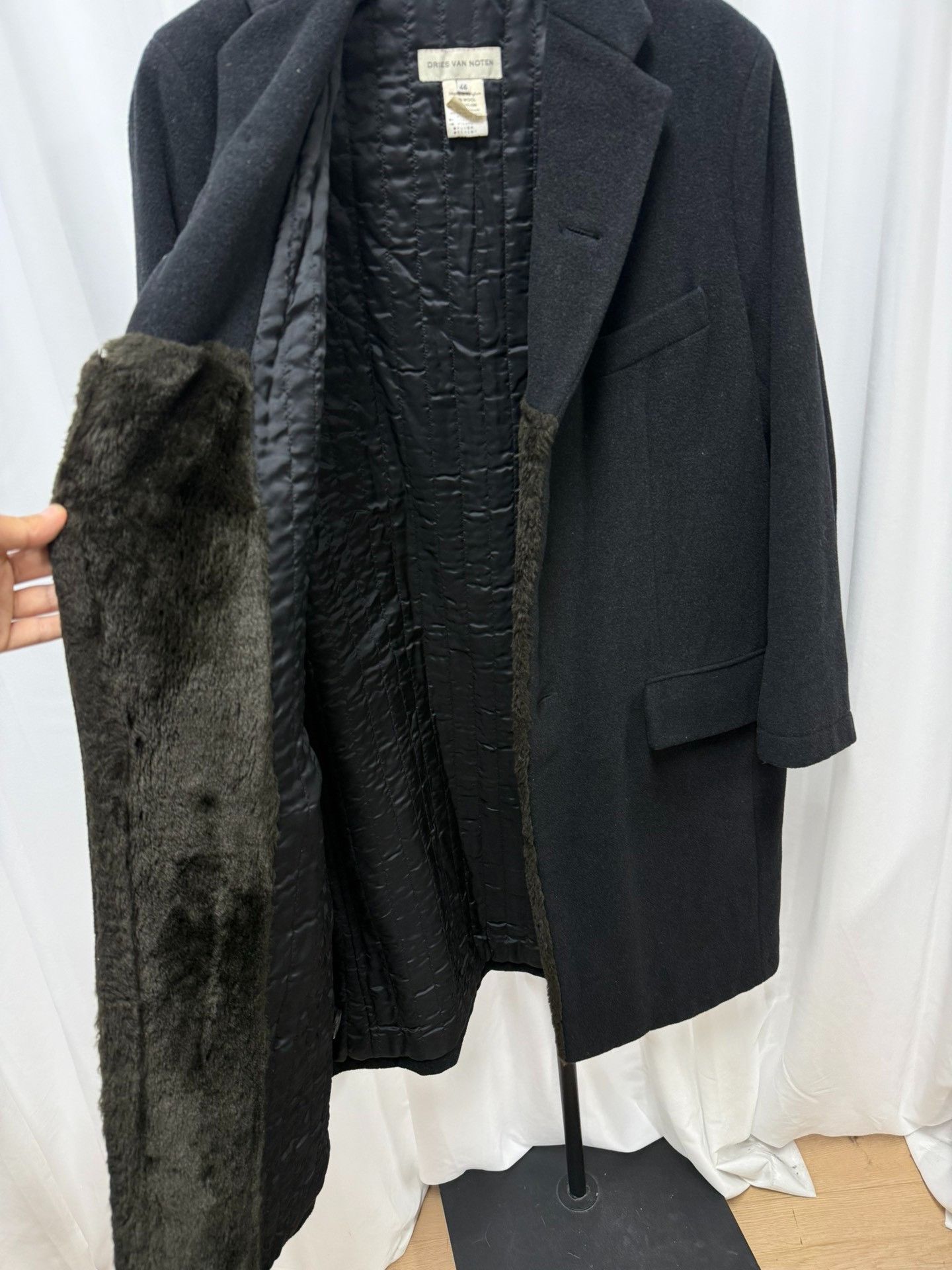 Dries Van Noten Dries Van Noten Fur Collar Loose Coat Size US S / EU 44-46 / 1 - 5 Thumbnail