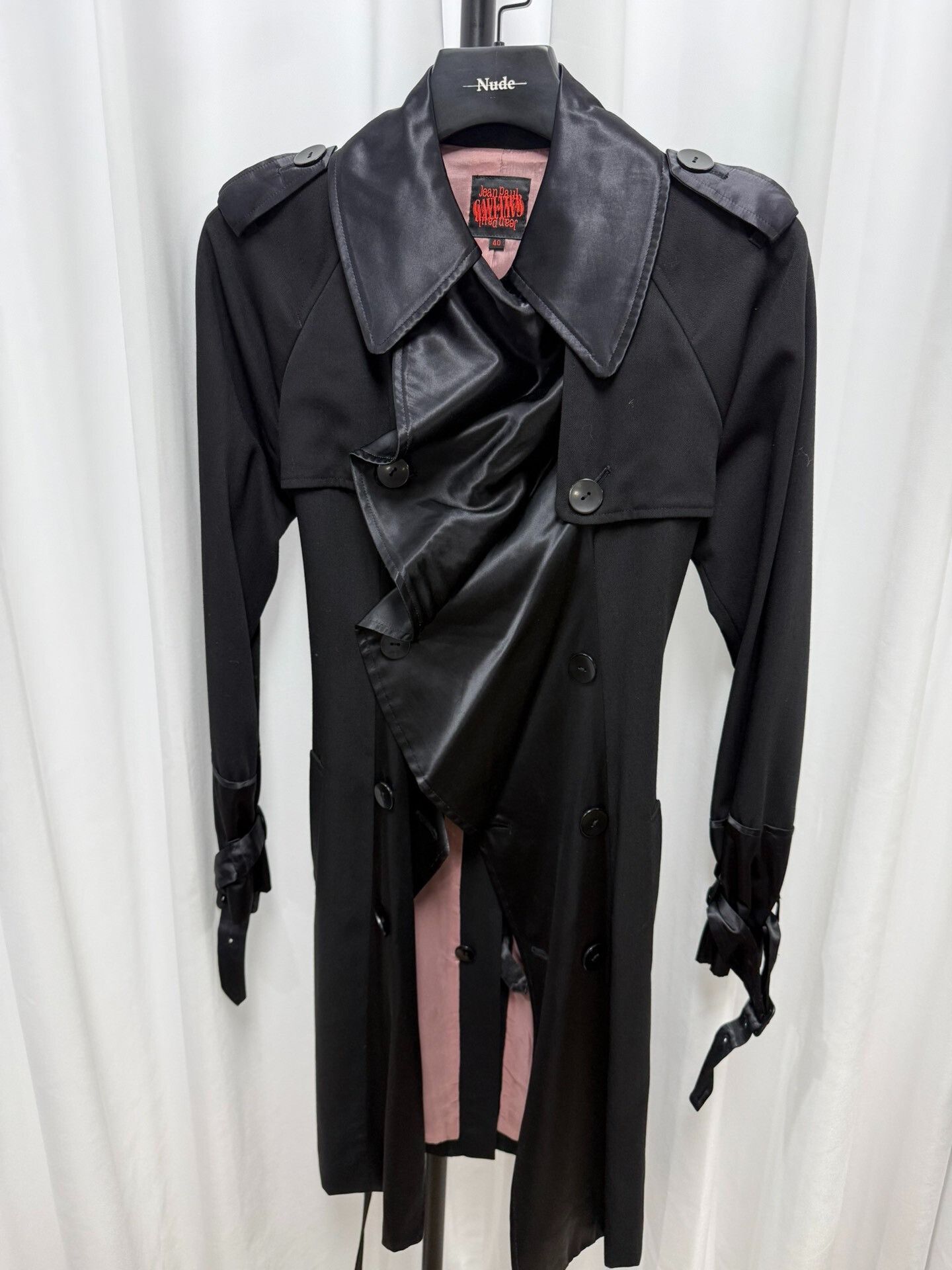 Jean Paul Gaultier Jean Paul Gaultier Silk Ruffle Coat Size S / US 4 / IT 40 - 4 Thumbnail