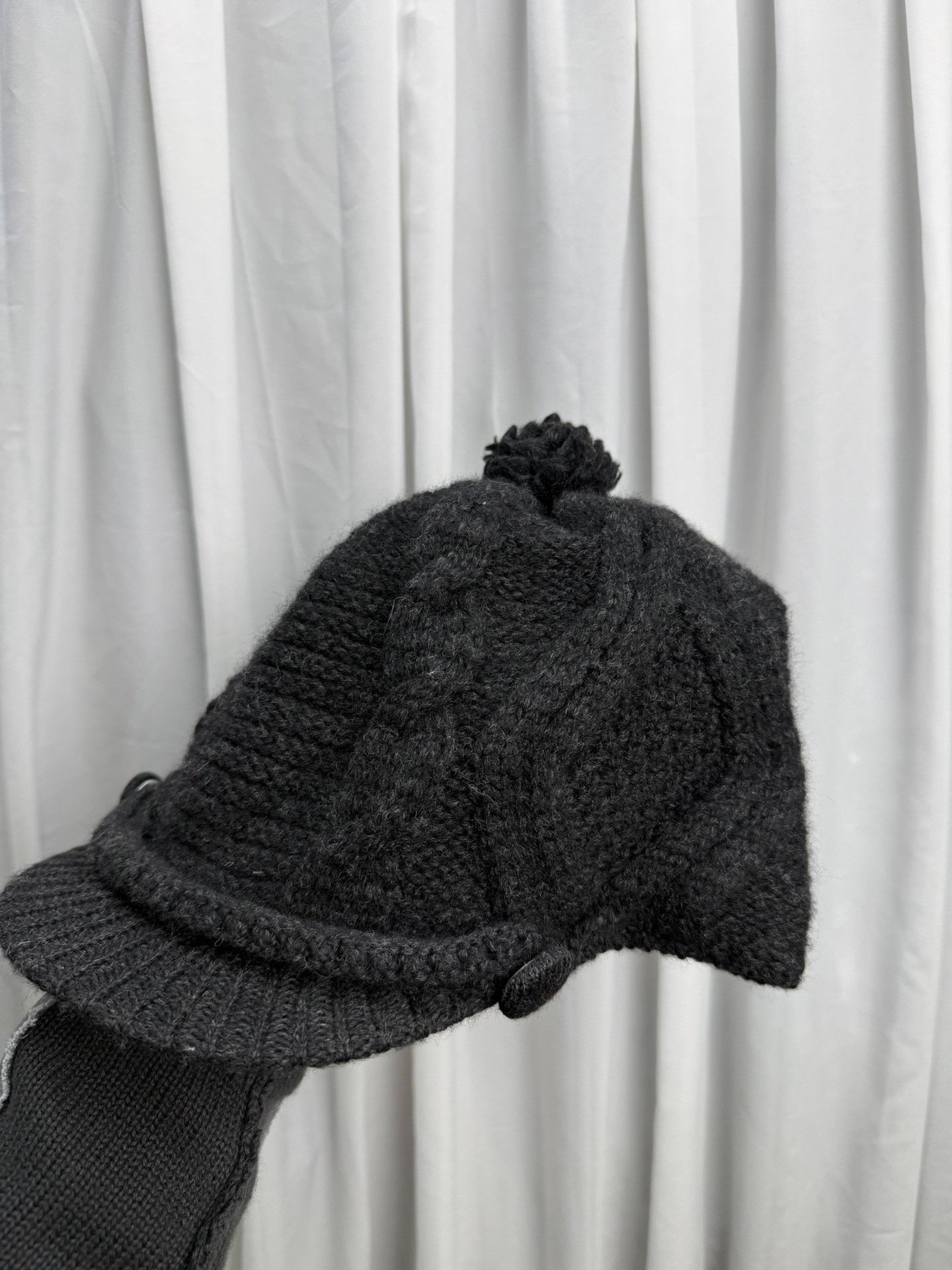 Other Yohji Yamamoto Y's Wool Knit Hat Size ONE SIZE - 5 Thumbnail