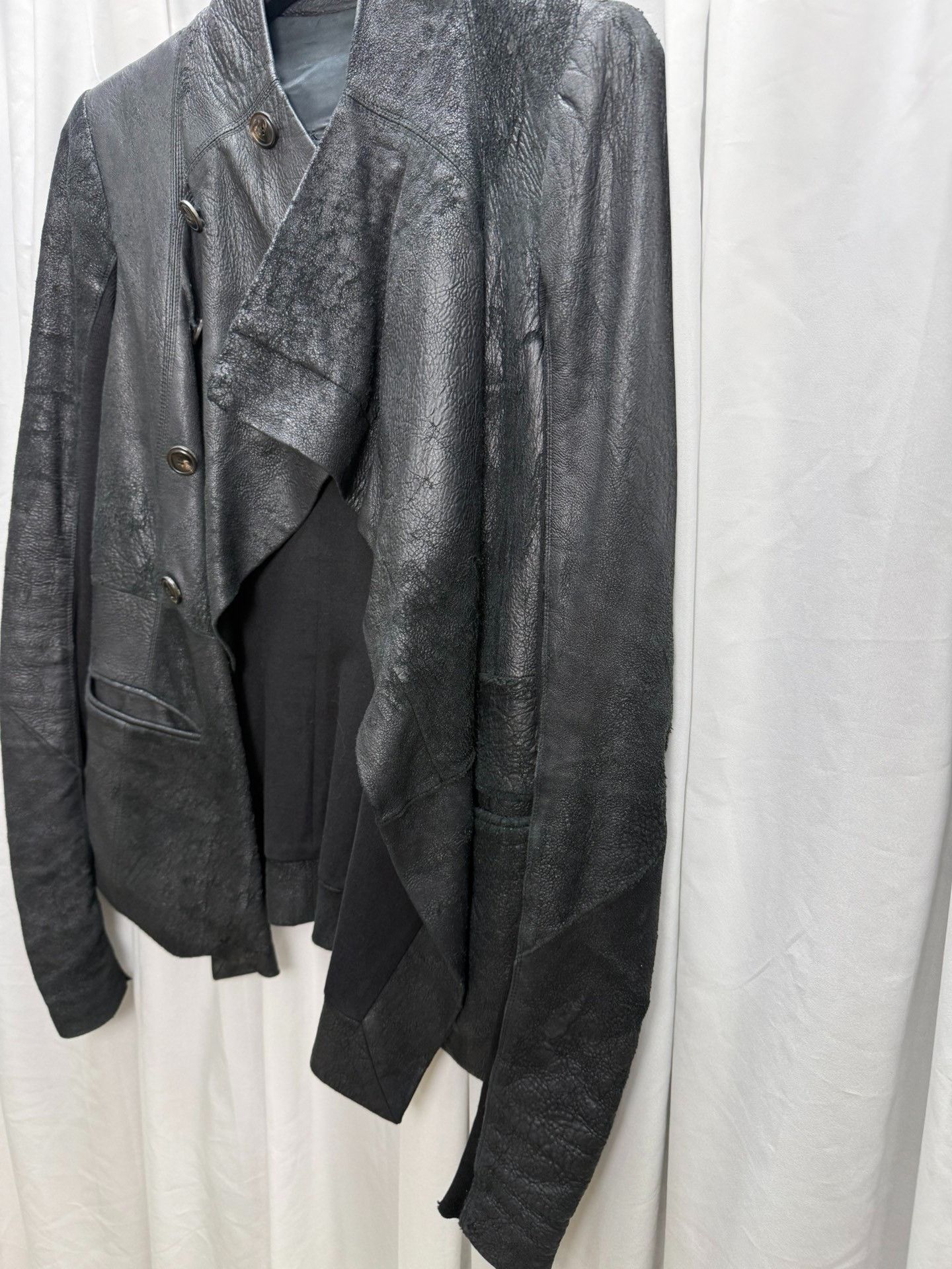 Rick Owens Rick Owens Suede Distressed Biker Jacket Size US M / EU 48-50 / 2 - 3 Thumbnail