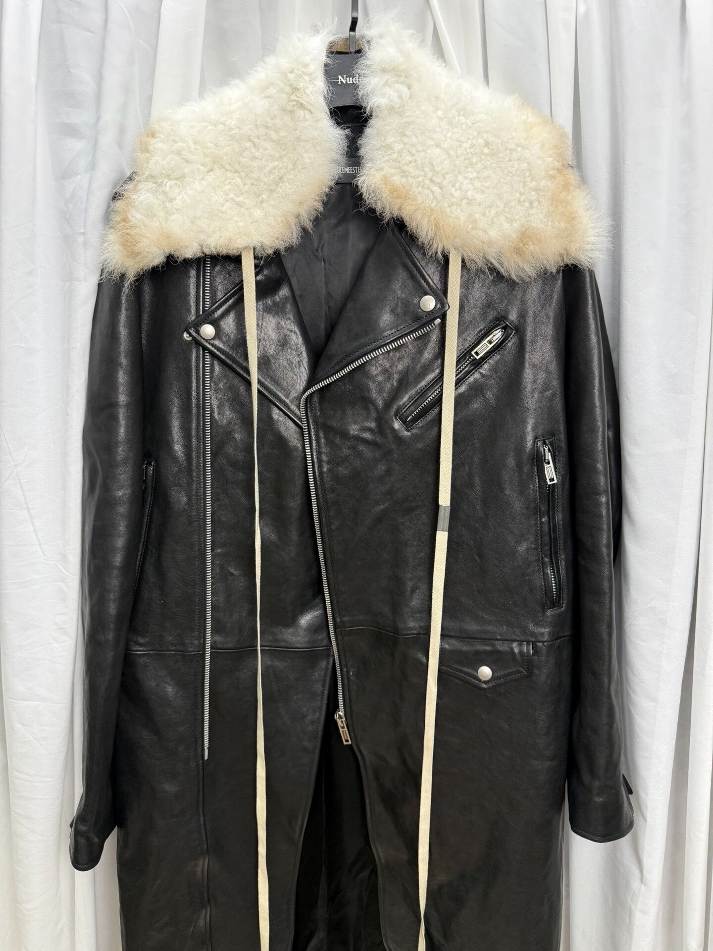 Ann Demeulemeester Ann Demeulemeester 24AW Long Biker Coat Size US M / EU 48-50 / 2 - 9 Thumbnail
