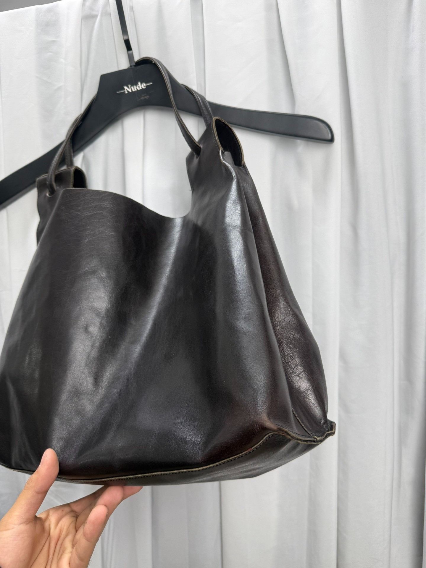 Y's Yohji Yamamoto Y's Leather Handbag Size ONE SIZE - 4 Thumbnail