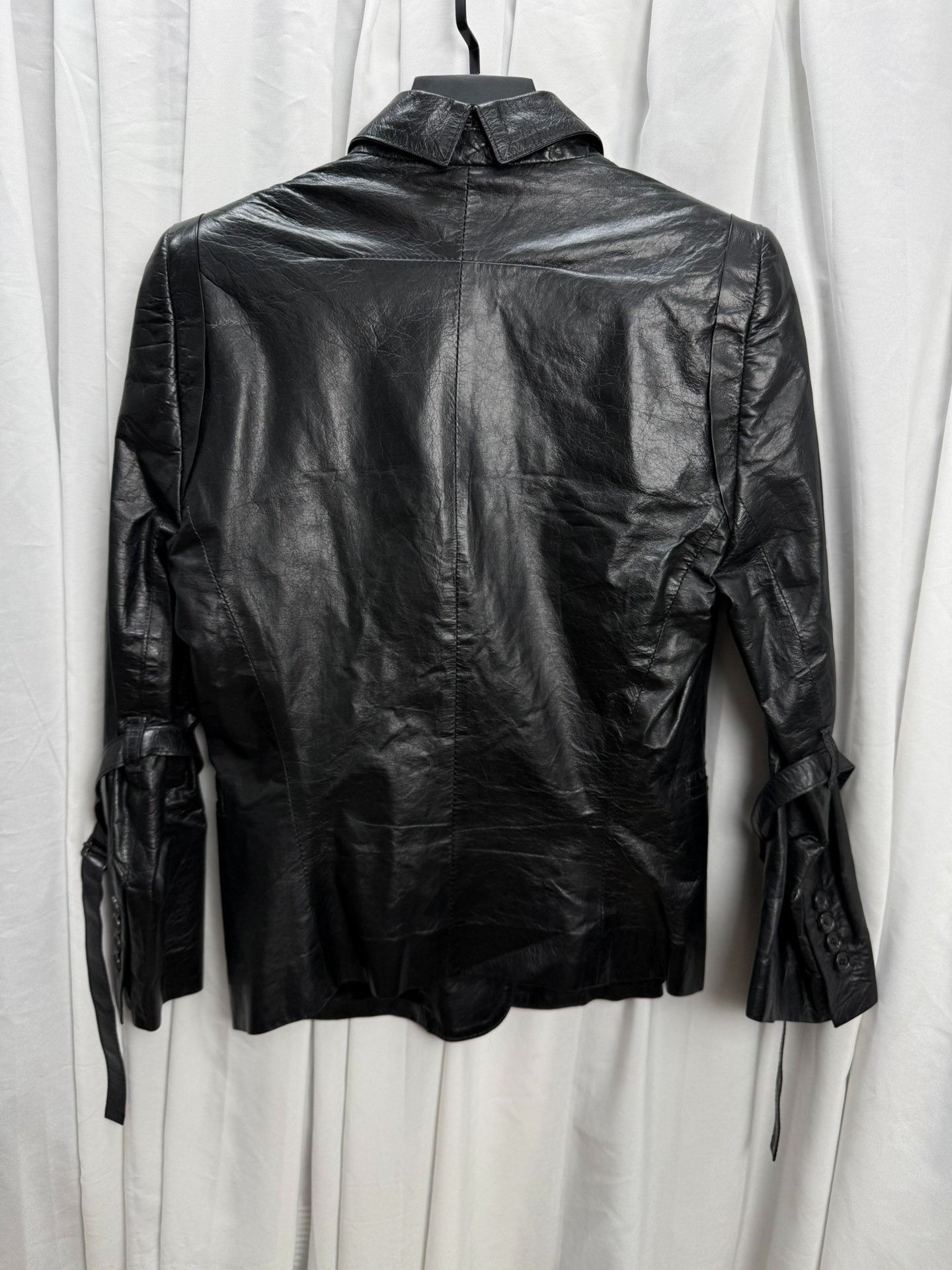 Ann Demeulemeester Ann Demeulemeester 04AW Strap Leather Blazer Size S / US 4 / IT 40 - 5 Thumbnail
