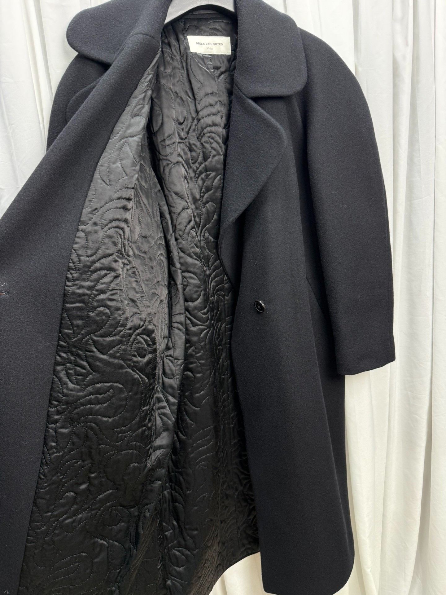 Dries Van Noten Dries van Noten Round Shoulder Wool Coat Size US M / EU 48-50 / 2 - 5 Thumbnail