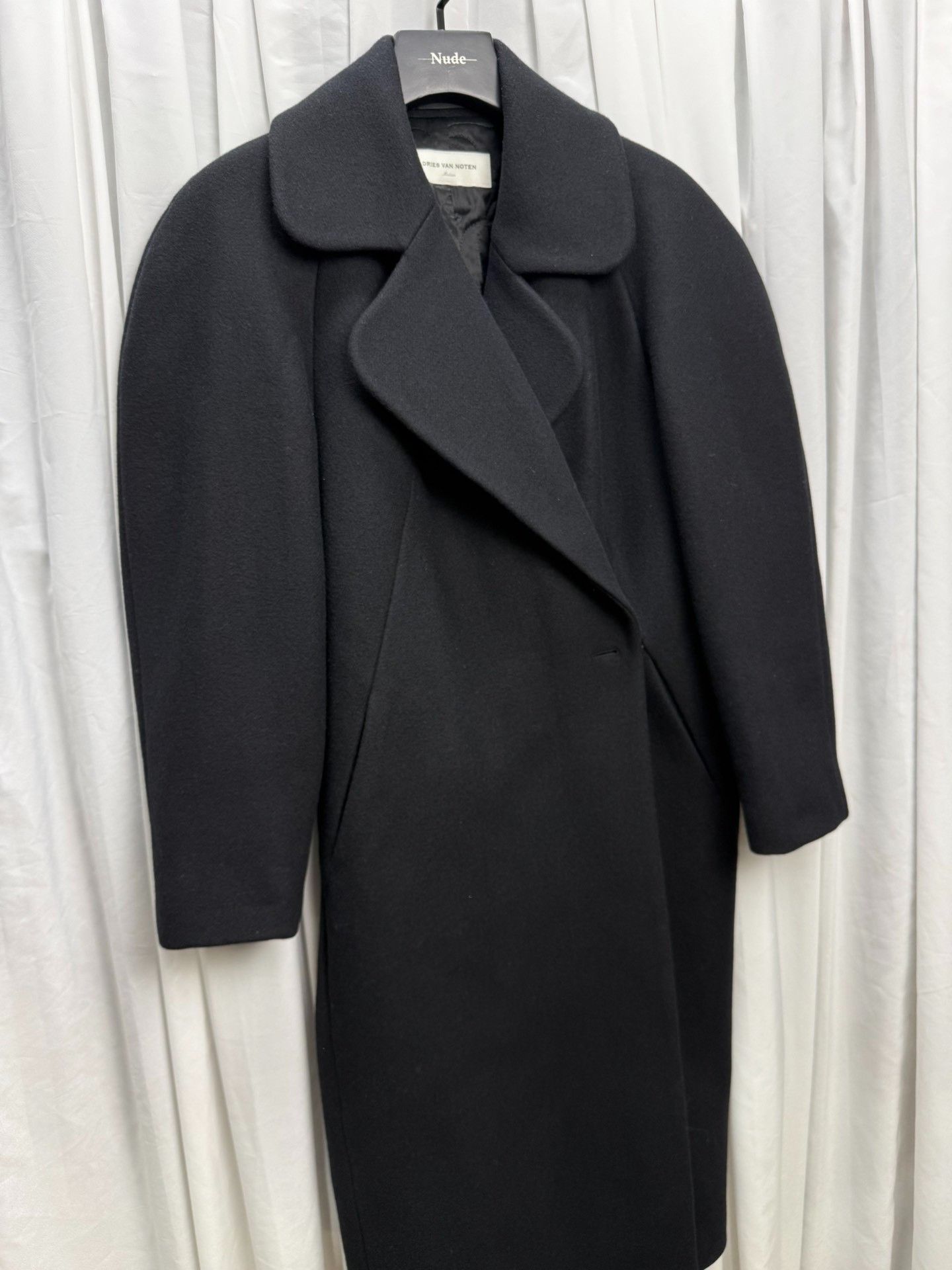 Dries Van Noten Dries van Noten Round Shoulder Wool Coat Size US M / EU 48-50 / 2 - 6 Thumbnail
