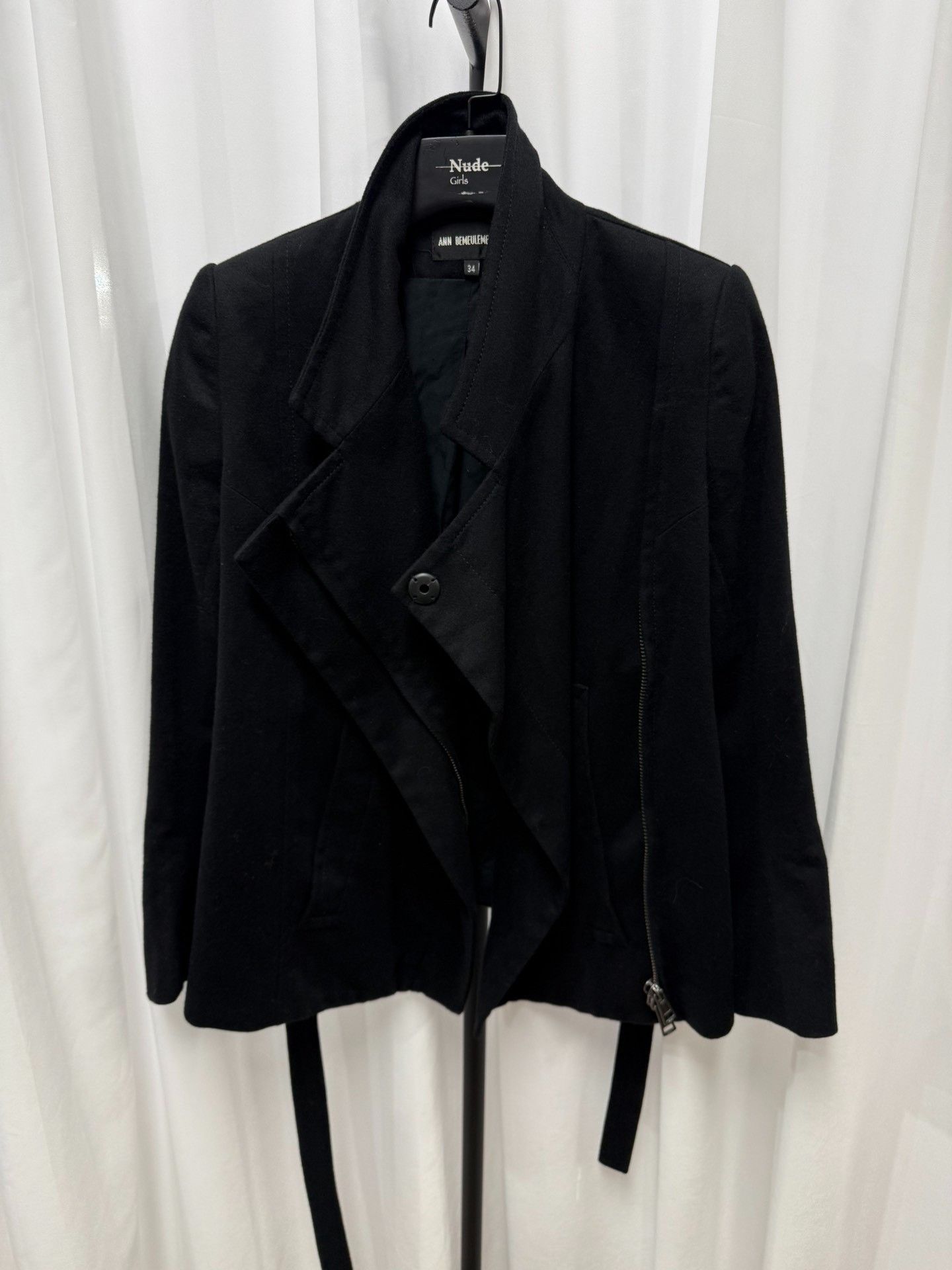 Ann Demeulemeester Ann Demeulemeester Cashmere Blend Runway Zip Jacket Size XXS / US 00 / IT 34 - 8 Thumbnail