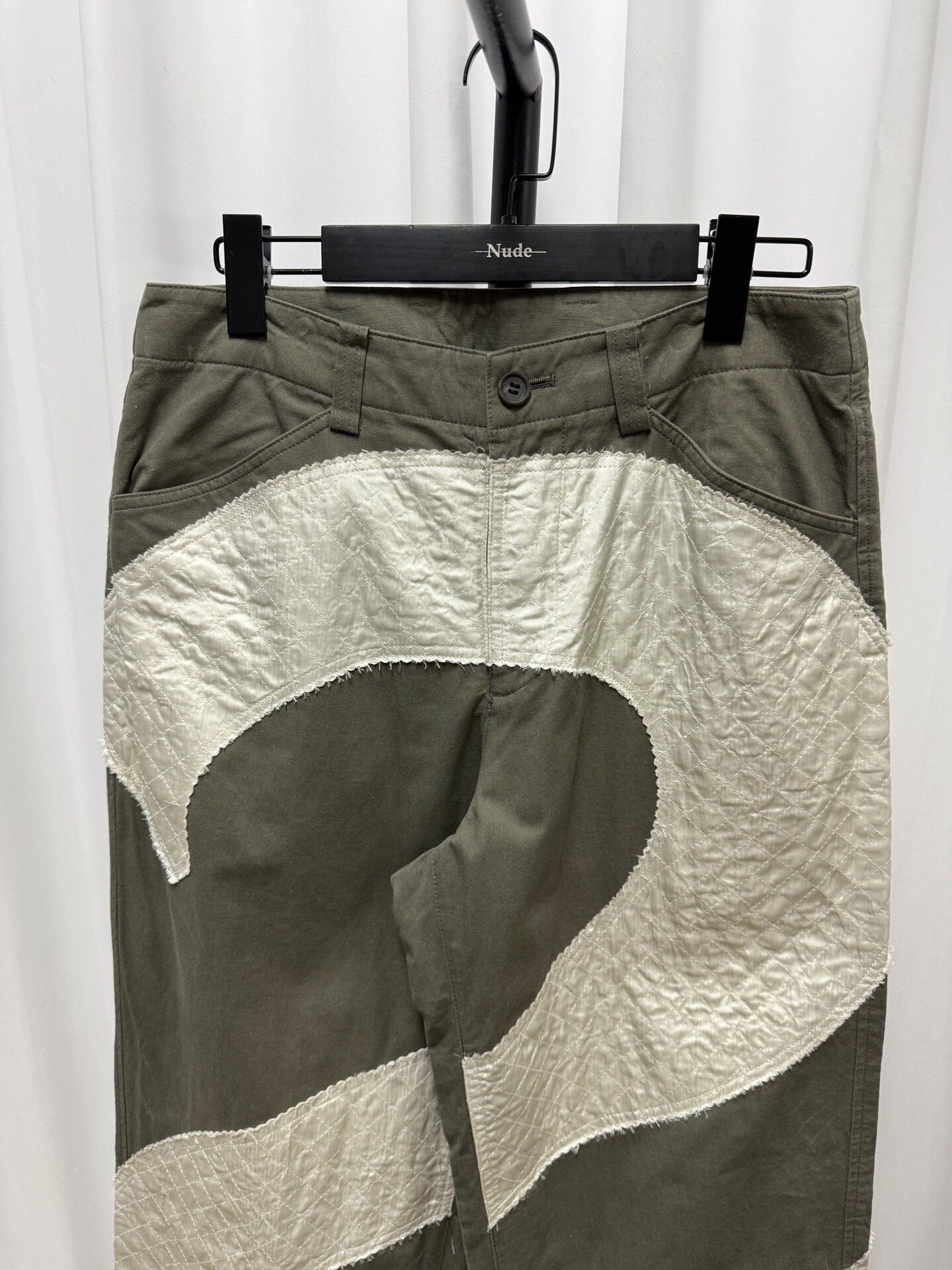 Issey Miyake Issey Miyake Green Gray Cargo Pants Size US 26 / EU 42 - 2 Thumbnail