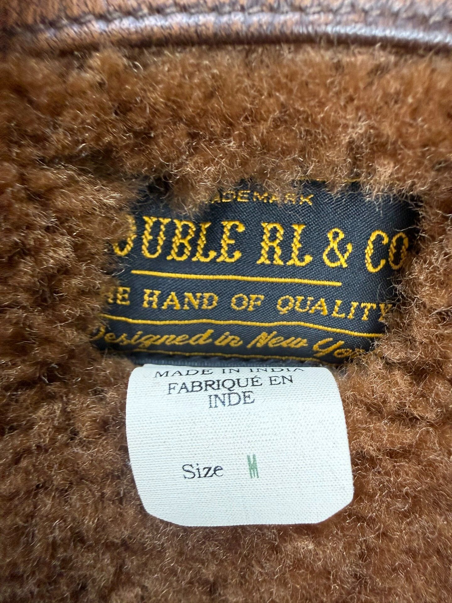 RRL Ralph Lauren DOUBLE RL Shearling Farmer Coat Size US M / EU 48-50 / 2 - 6 Thumbnail