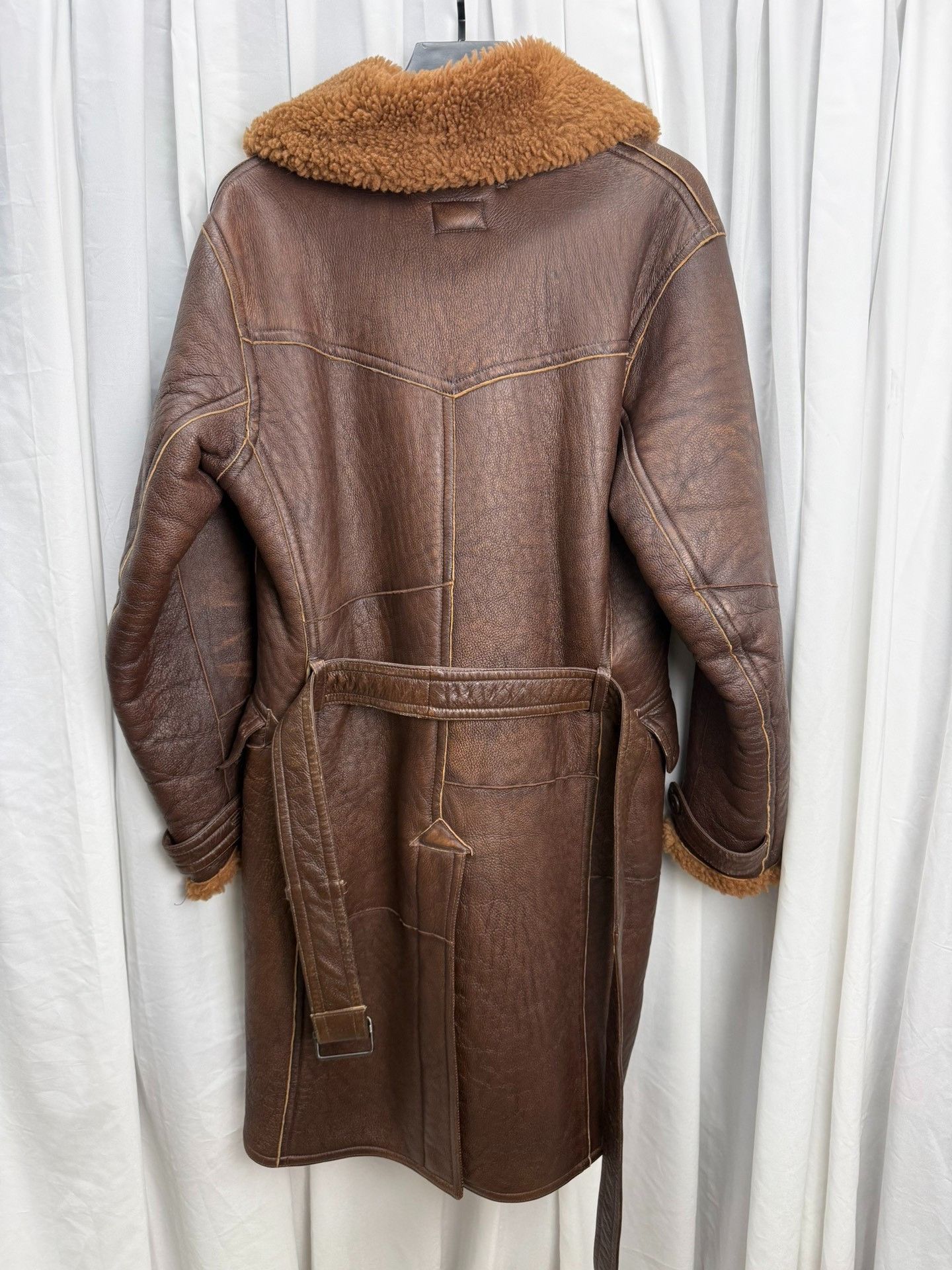RRL Ralph Lauren DOUBLE RL Shearling Farmer Coat Size US M / EU 48-50 / 2 - 8 Thumbnail