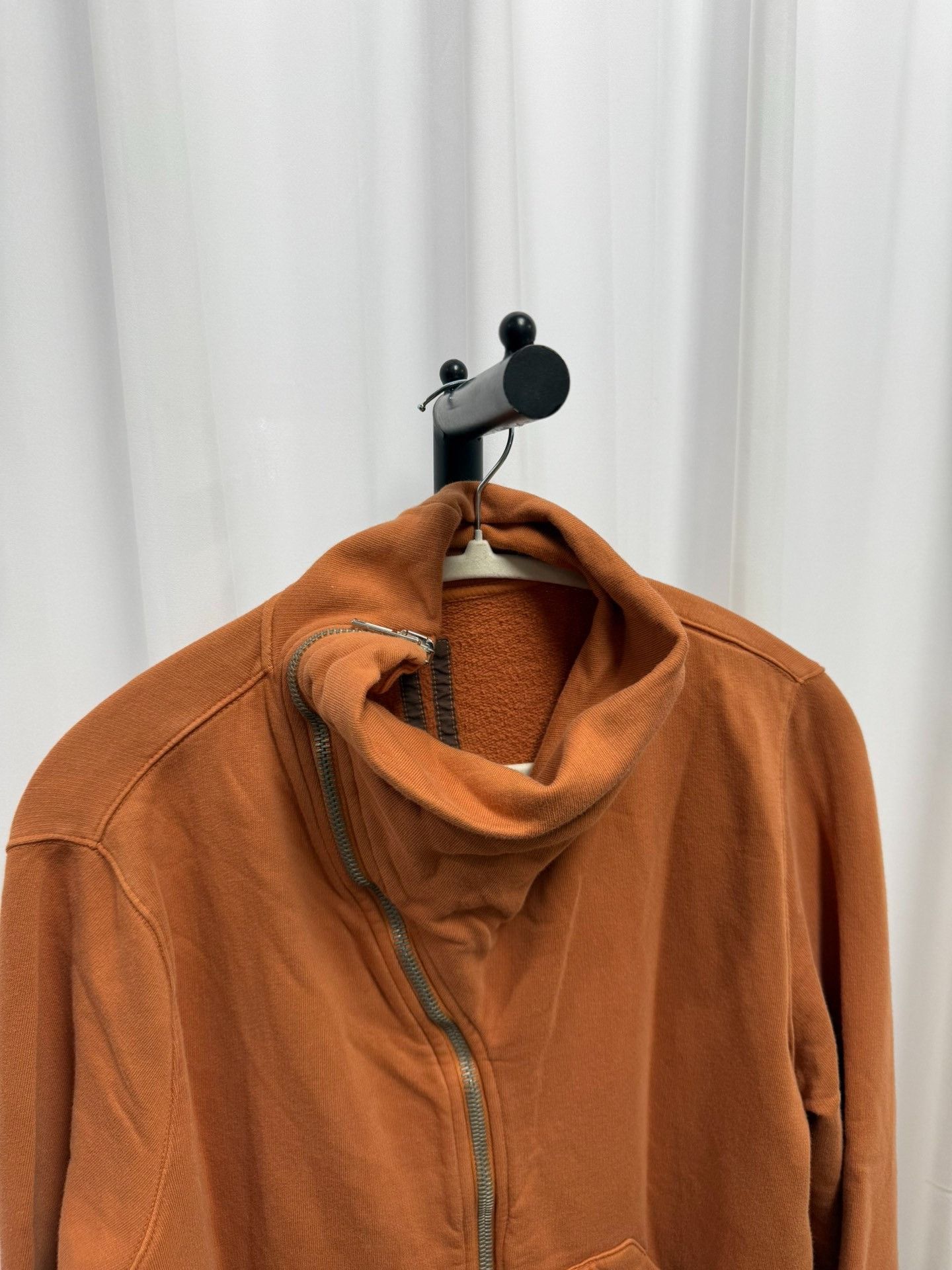 Rick Owens Rick Owens Diagonal Zipper Hoodie Jacket Size US L / EU 52-54 / 3 - 3 Thumbnail