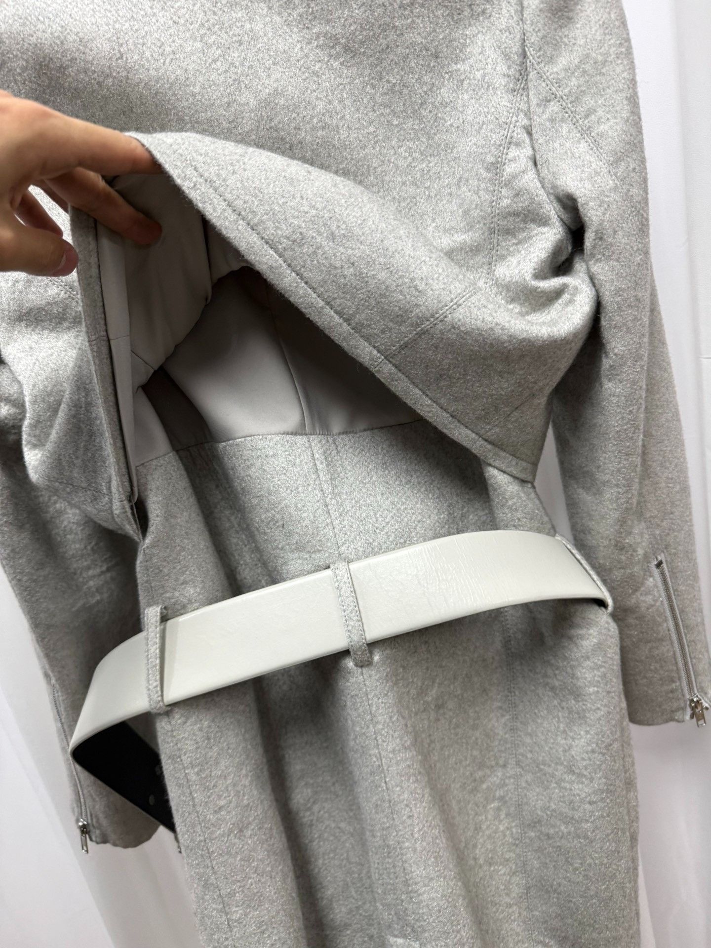 Helmut Lang Helmut Lang Double-Layer Collar Wool Coat Size US M / EU 48-50 / 2 - 6 Thumbnail