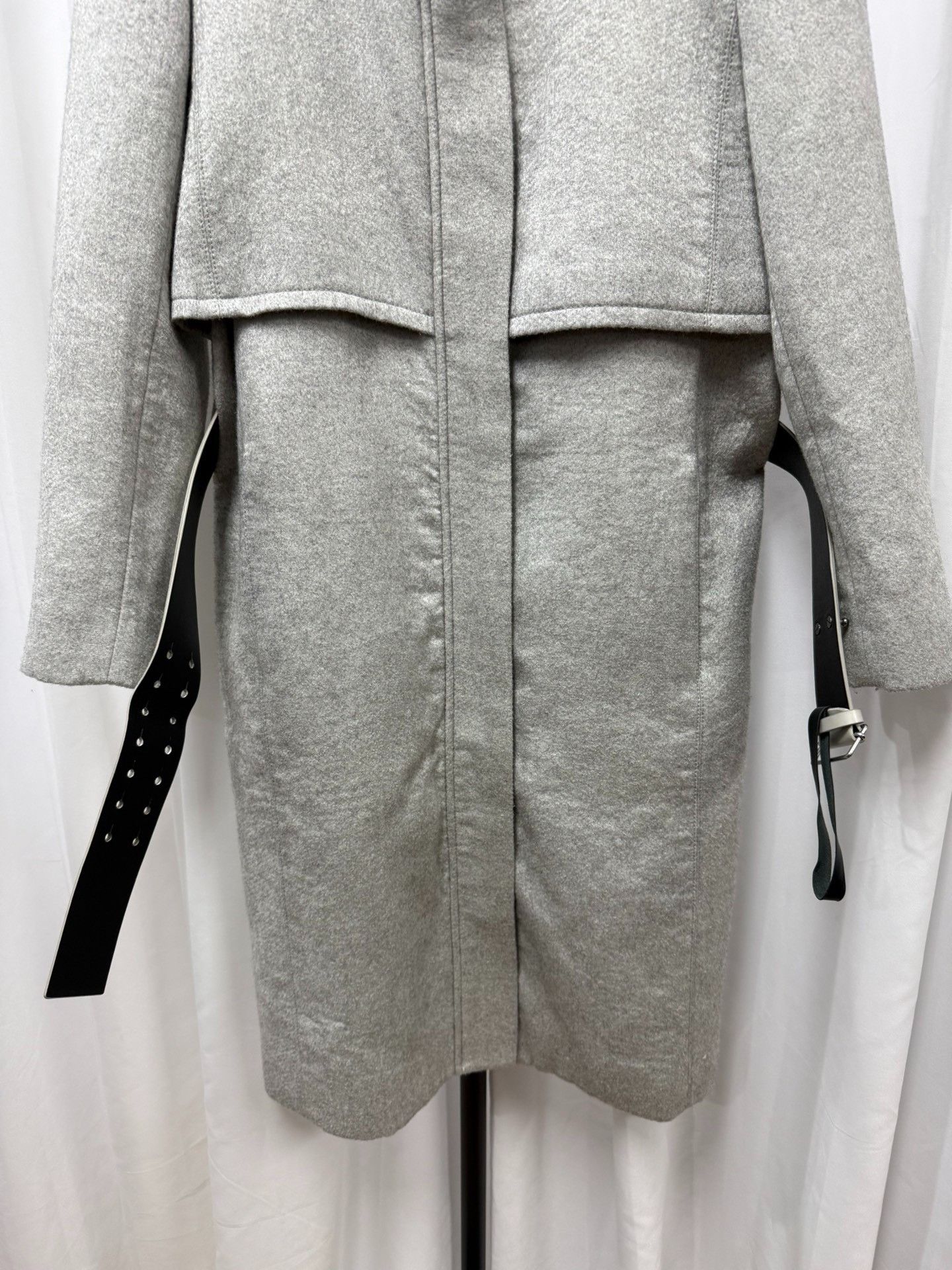 Helmut Lang Helmut Lang Double-Layer Collar Wool Coat Size US M / EU 48-50 / 2 - 2 Thumbnail