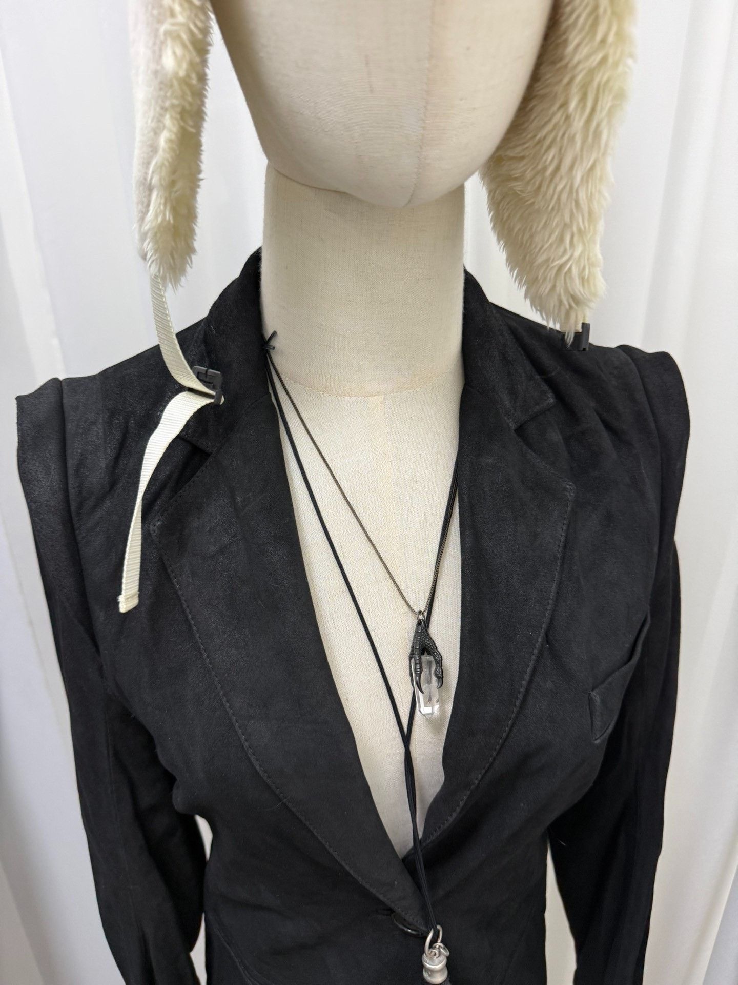 Ann Demeulemeester Ann Demeulemeester Distressed Sheepskin Blazer Size XXS / US 00 / IT 34 - 3 Thumbnail