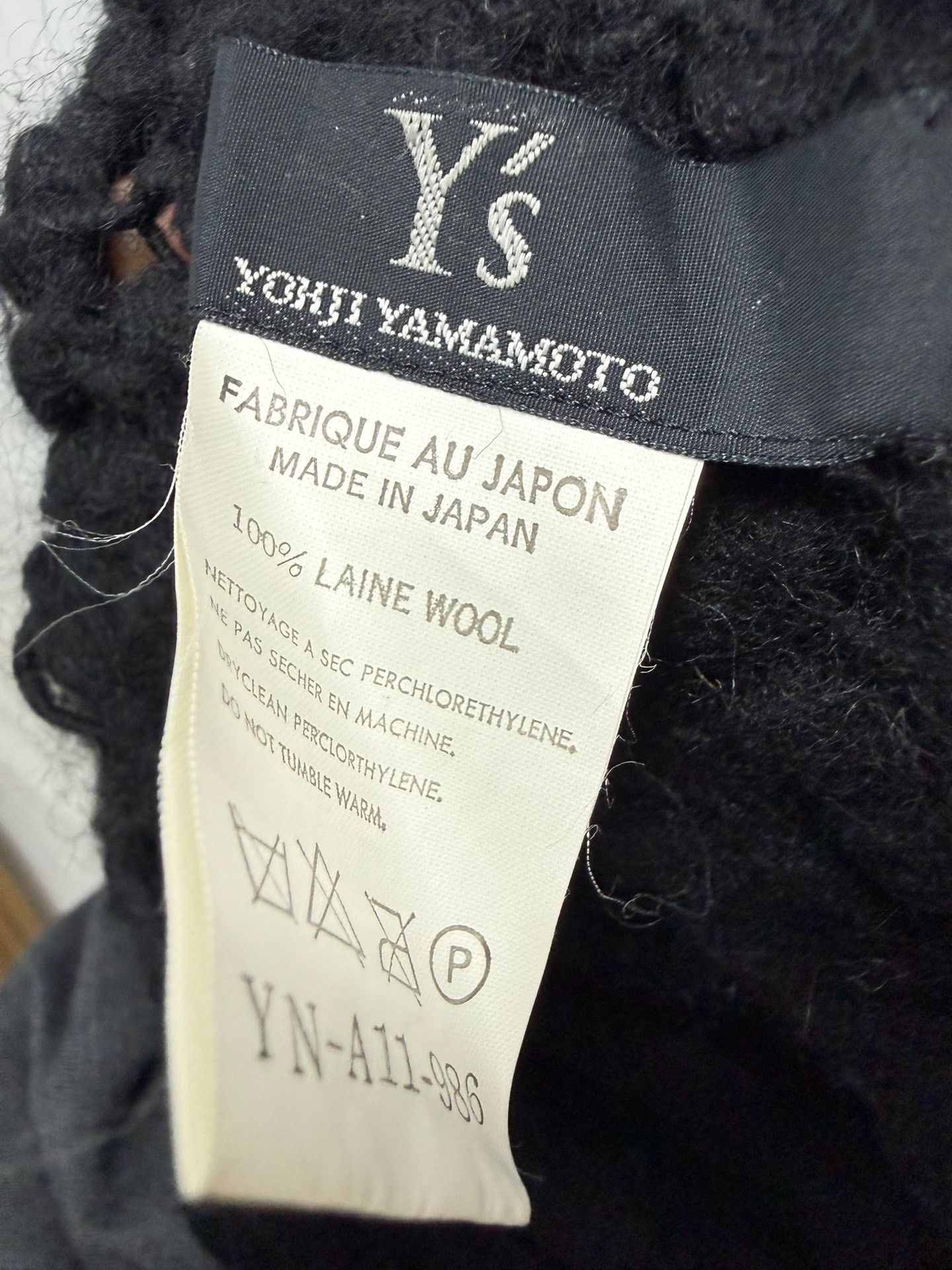 Yohji Yamamoto Yohji Yamamoto Wool Thick-Knit Scarf Size ONE SIZE - 5 Thumbnail