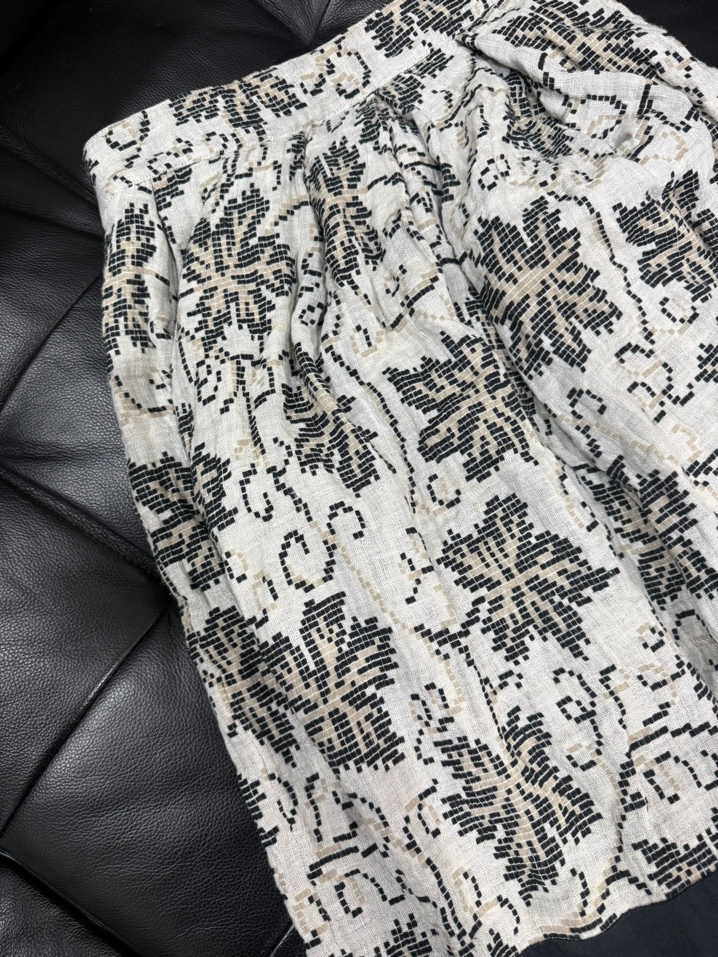 Dries Van Noten Dries Van Noten Knit Panel Thick Long Skirt Size 36" / US 14 / IT 50 - 2 Thumbnail