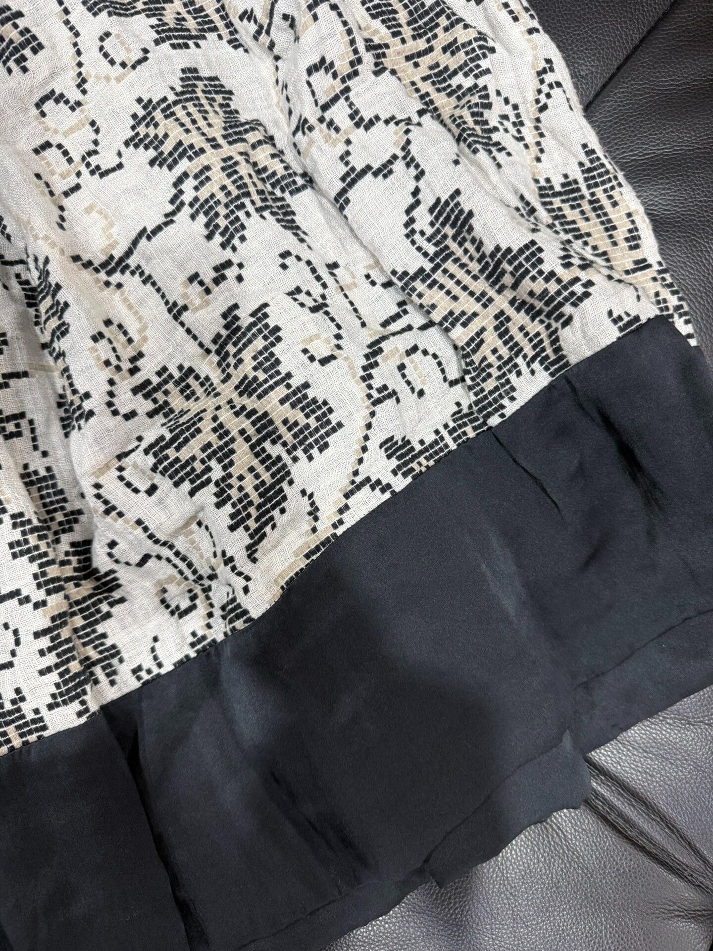Dries Van Noten Dries Van Noten Knit Panel Thick Long Skirt Size 36" / US 14 / IT 50 - 4 Thumbnail