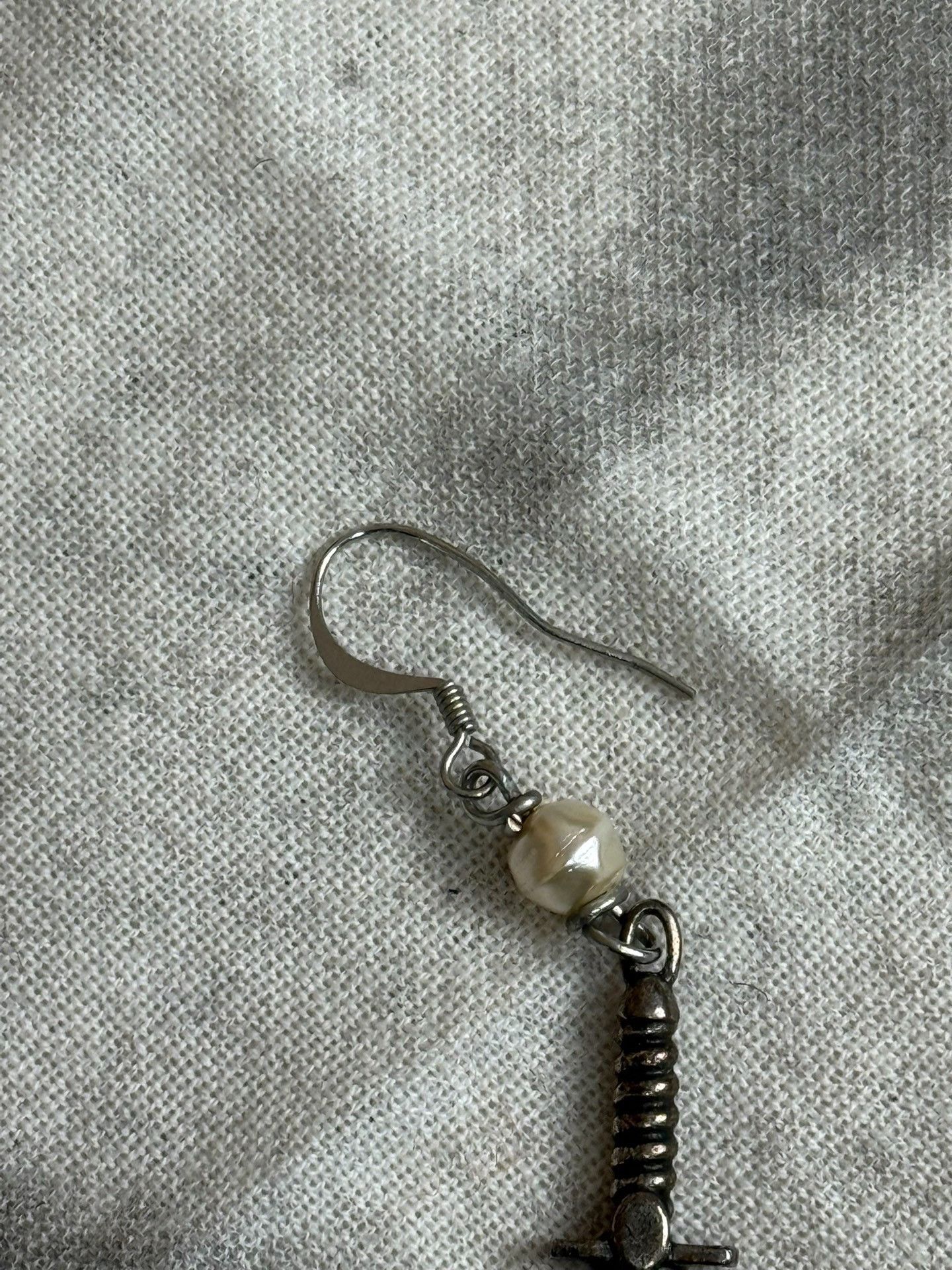 Dries Van Noten Dries van Noten Sword Pearl Earrings Size ONE SIZE - 4 Thumbnail