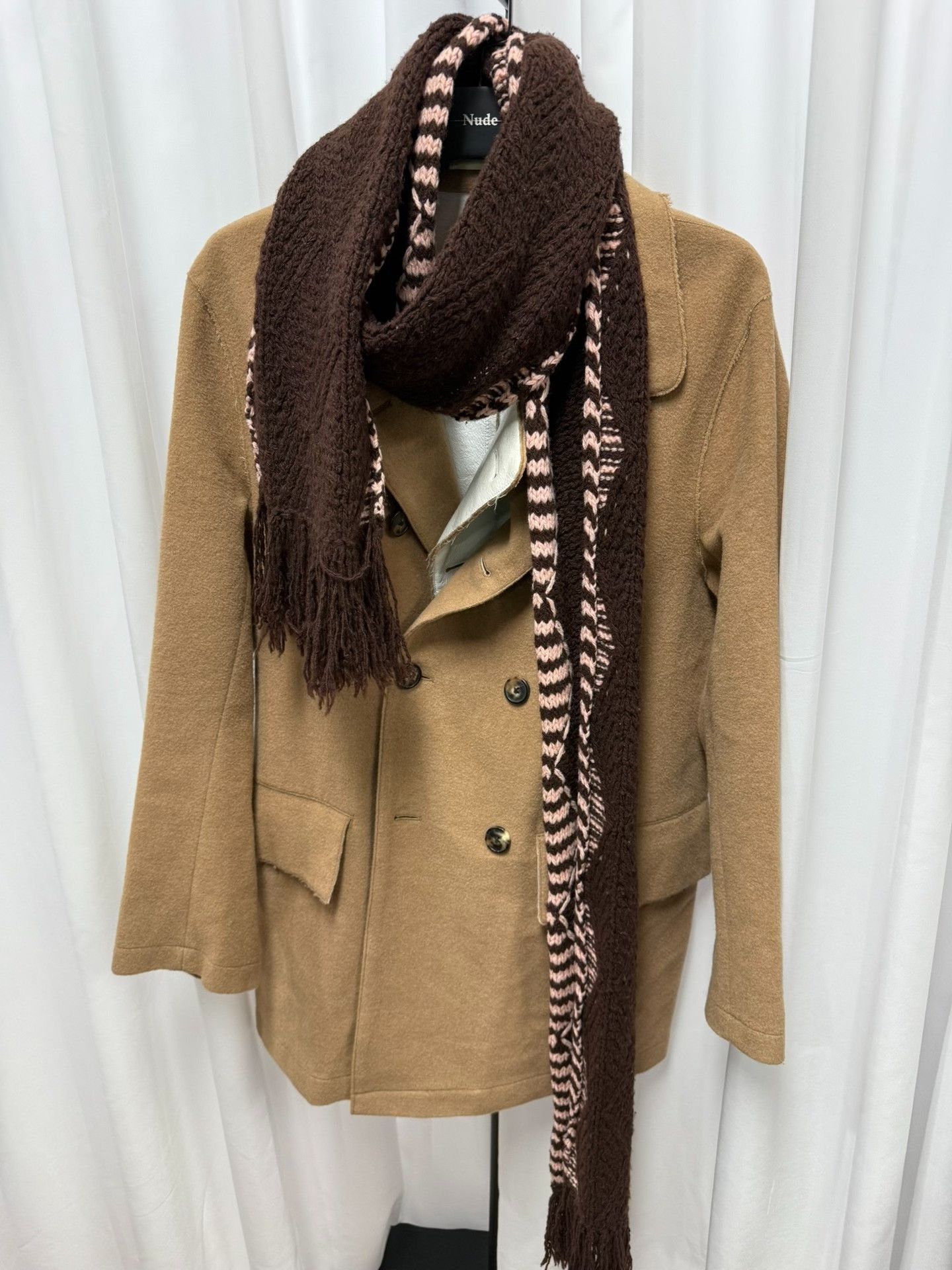 Dries Van Noten Dries van Noten Wool Fringe Patterned Scarf Size ONE SIZE - 5 Thumbnail