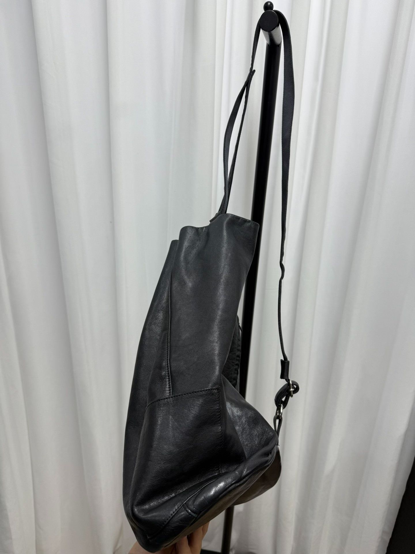 Y's Yohji Yamamoto Y's Leather Bucket Bag Size ONE SIZE - 3 Thumbnail