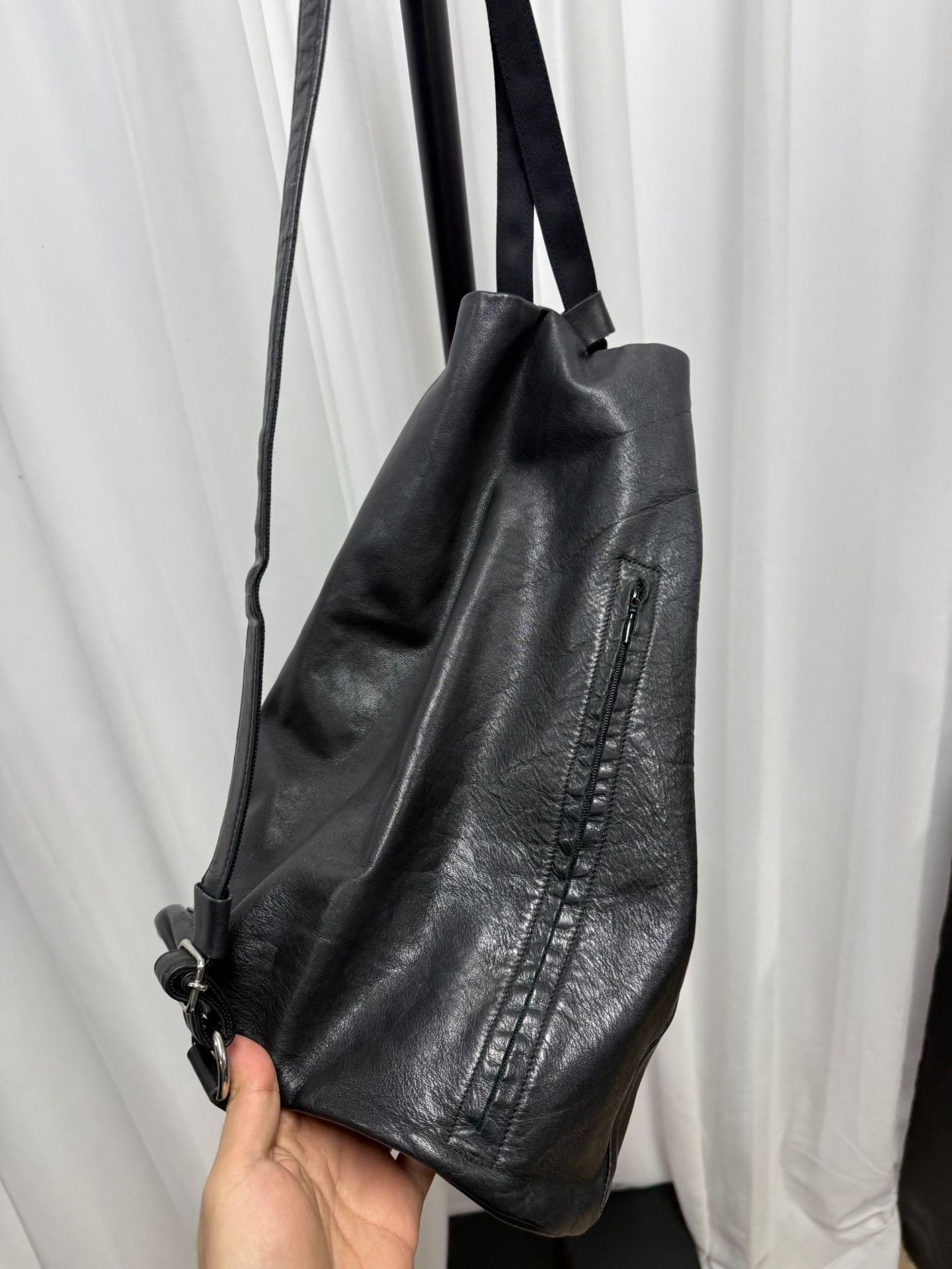 Y's Yohji Yamamoto Y's Leather Bucket Bag Size ONE SIZE - 5 Thumbnail