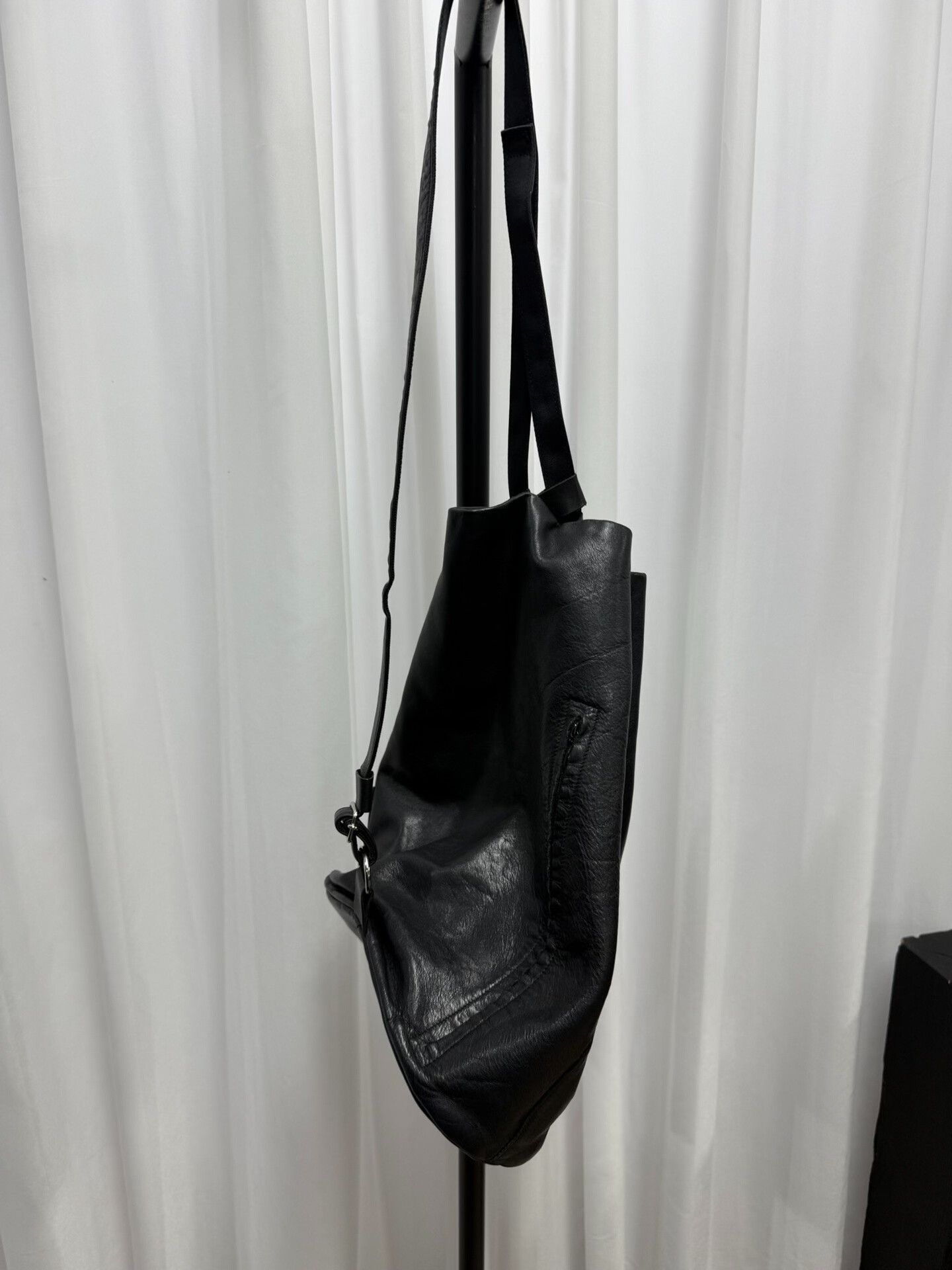 Y's Yohji Yamamoto Y's Leather Bucket Bag Size ONE SIZE - 4 Thumbnail