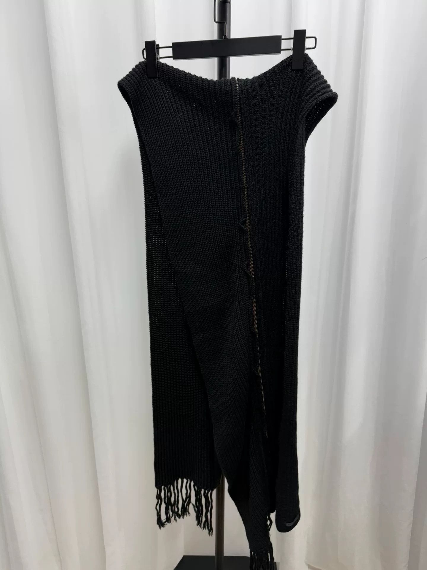 The Viridi-anne Viride Anne Oversized Zip Wool Scarf Size ONE SIZE - 6 Thumbnail