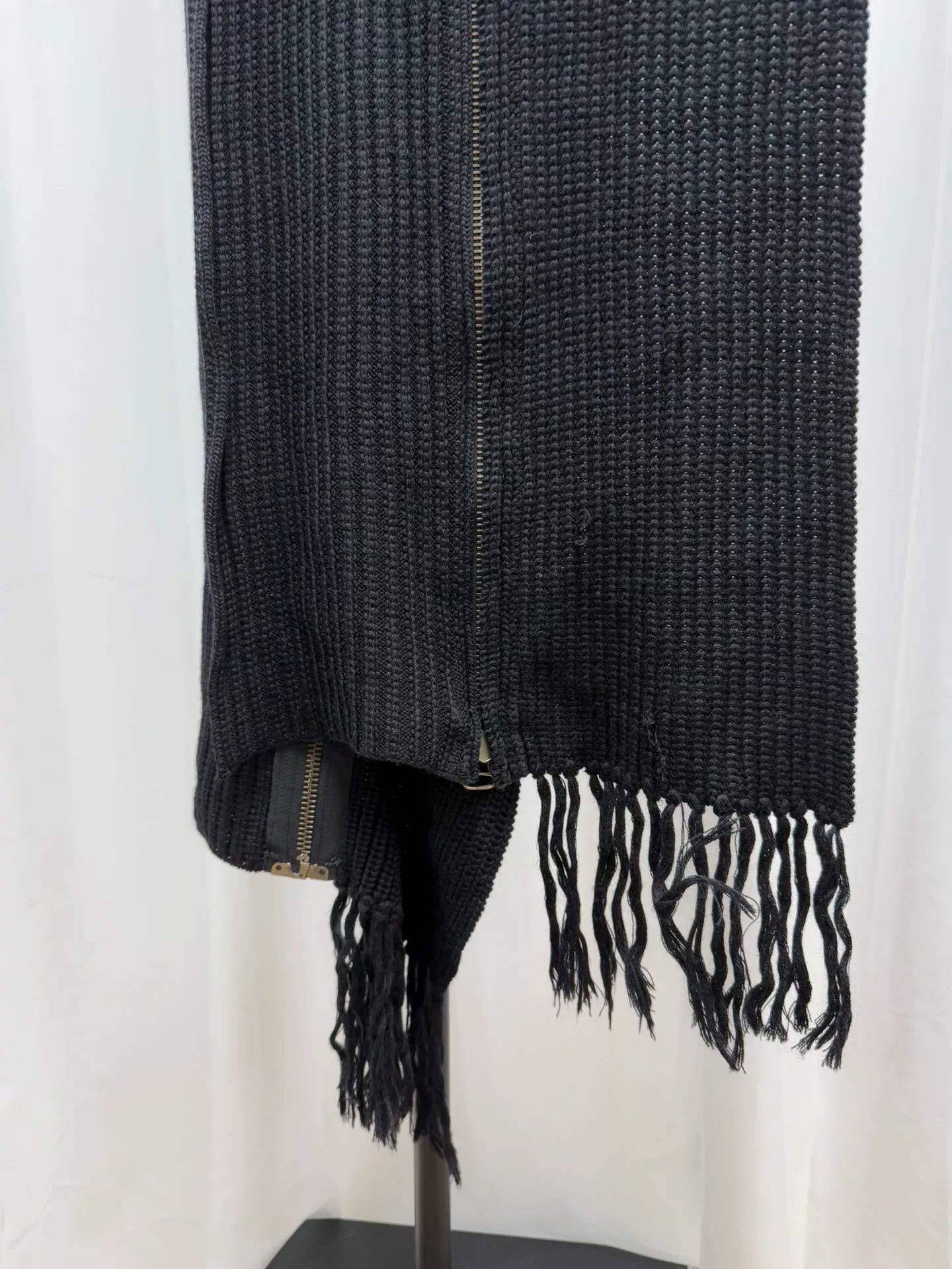 The Viridi-anne Viride Anne Oversized Zip Wool Scarf Size ONE SIZE - 3 Thumbnail