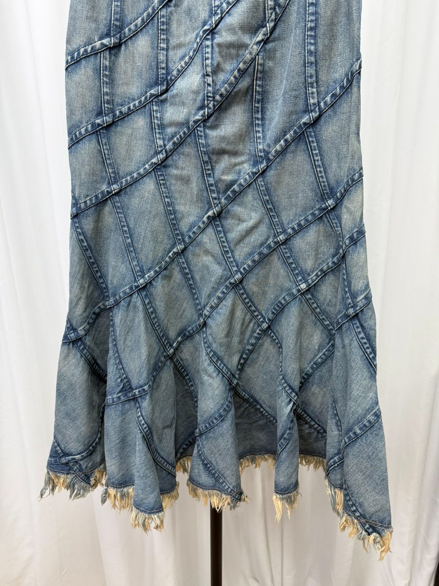 Junya Watanabe Junya Watanabe 2005SS Plaid Washed Mermaid Skirt Size 38" / US 16 / IT 52 - 3 Thumbnail