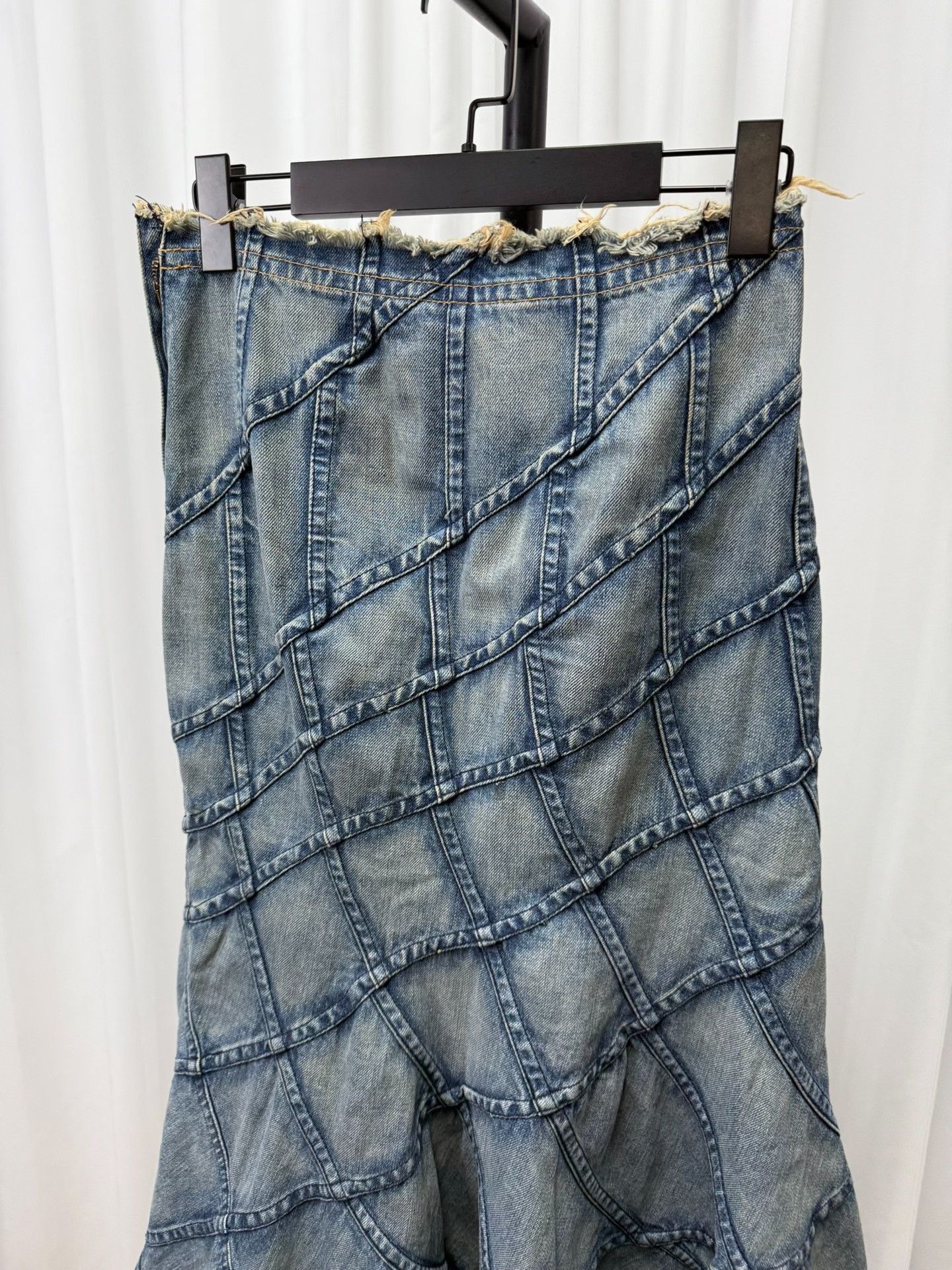 Junya Watanabe Junya Watanabe 2005SS Plaid Washed Mermaid Skirt Size 38" / US 16 / IT 52 - 5 Thumbnail