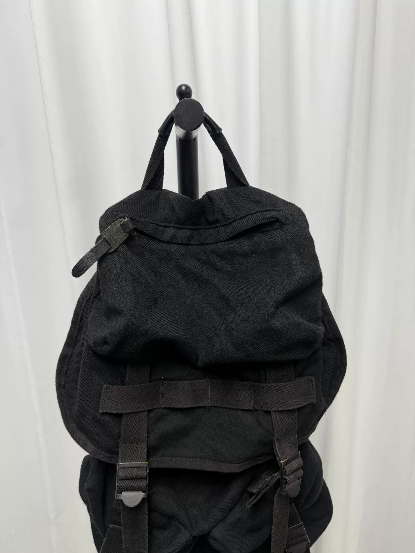 Yohji Yamamoto Yohji Yamamoto Y's Canvas Tactical Backpack Size ONE SIZE - 4 Thumbnail