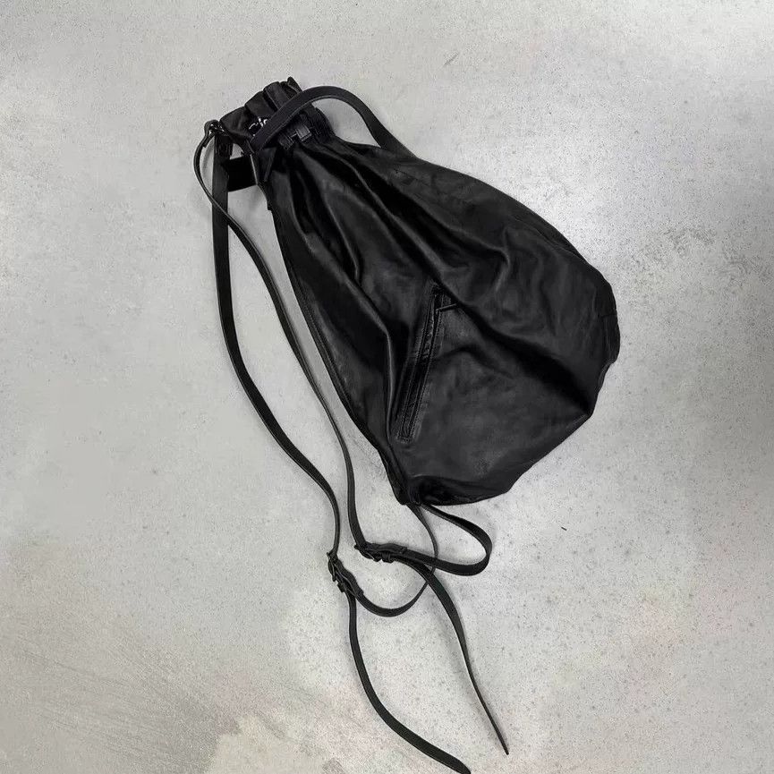 Yohji Yamamoto Yohji Yamamoto Pour Homme Leather Hobo Bag Size ONE SIZE - 2 Thumbnail