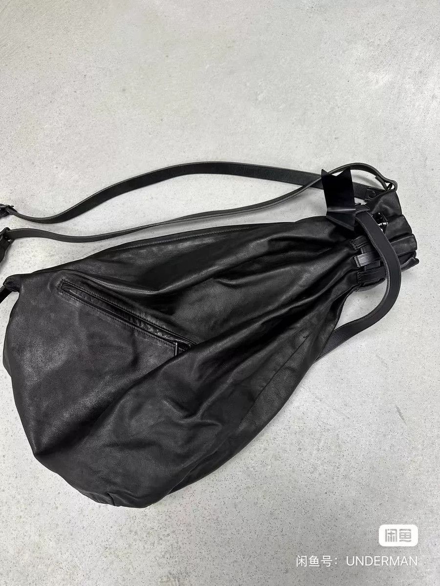 Yohji Yamamoto Yohji Yamamoto Pour Homme Leather Hobo Bag Size ONE SIZE - 3 Thumbnail