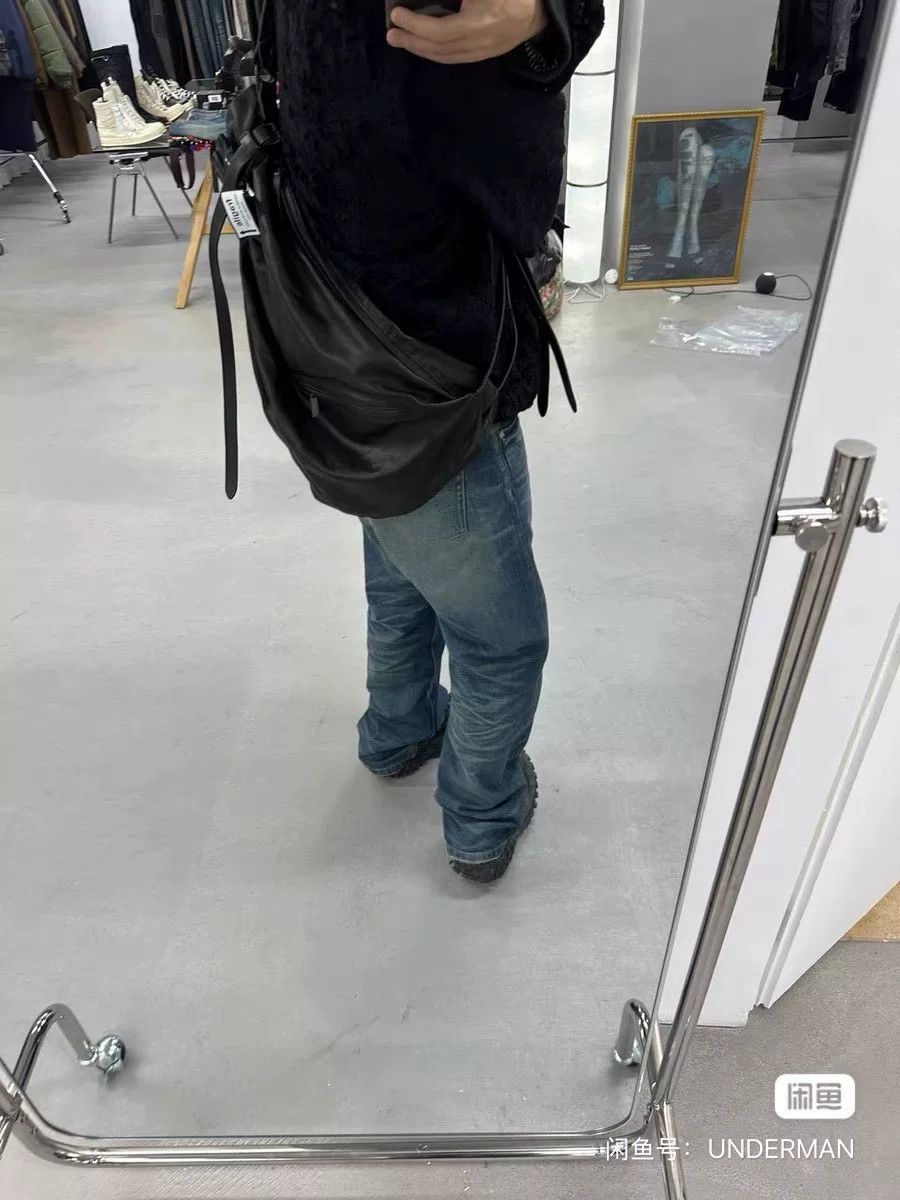 Yohji Yamamoto Yohji Yamamoto Pour Homme Leather Hobo Bag Size ONE SIZE - 4 Thumbnail