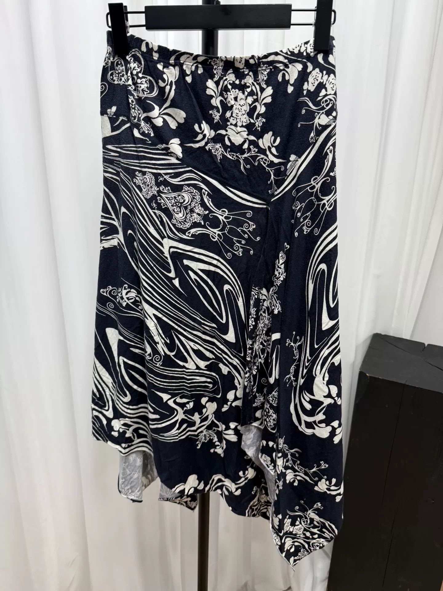 Issey Miyake Issey Miyake 04SS Patterned Cotton Asymmetric Dress Size 25" / US 0 / IT 36 - 6 Thumbnail