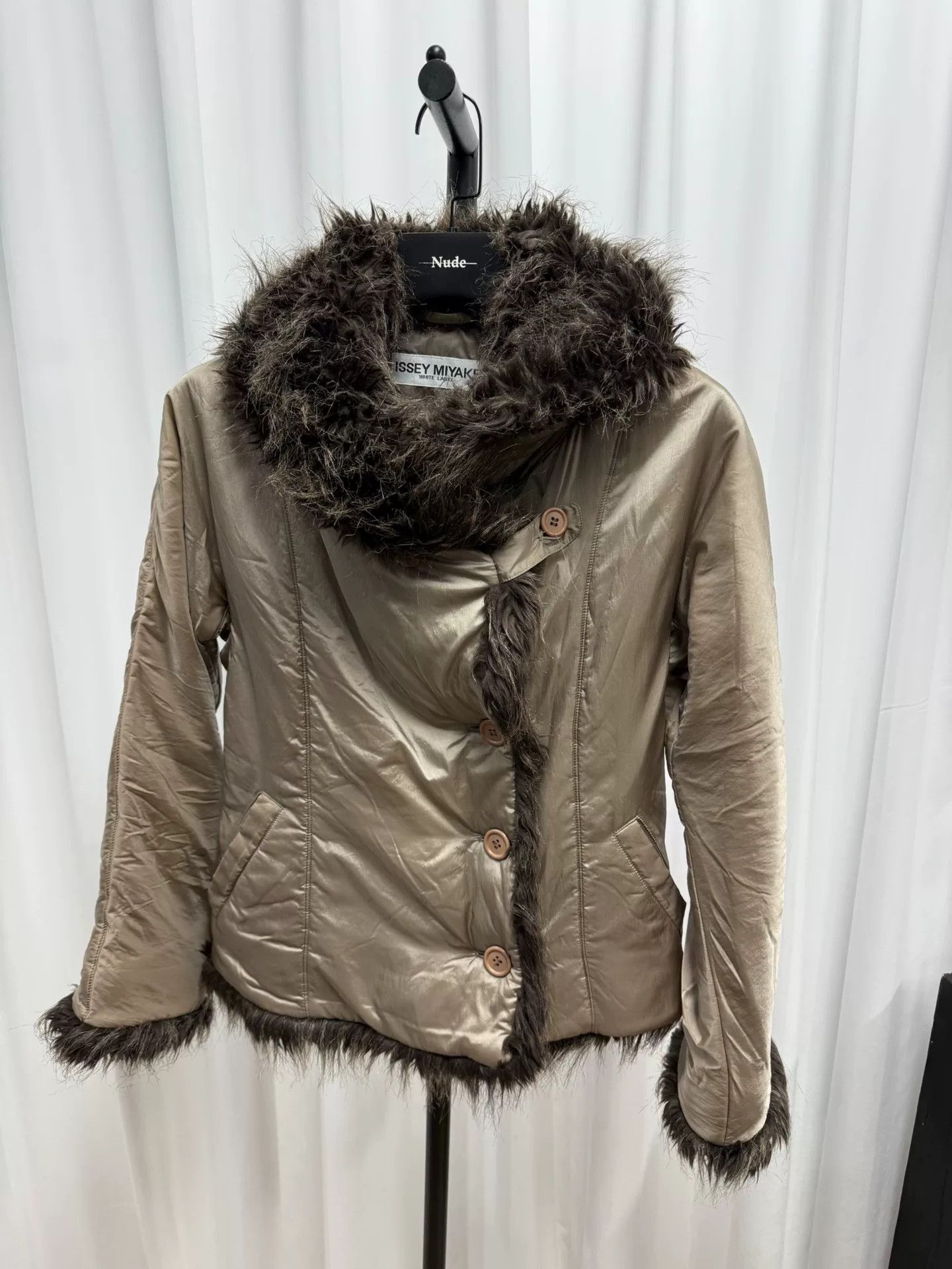 Issey Miyake Issey Miyake Fur Collar Waistcoat Coat 2 Size M / US 6-8 / IT 42-44 - 6 Thumbnail