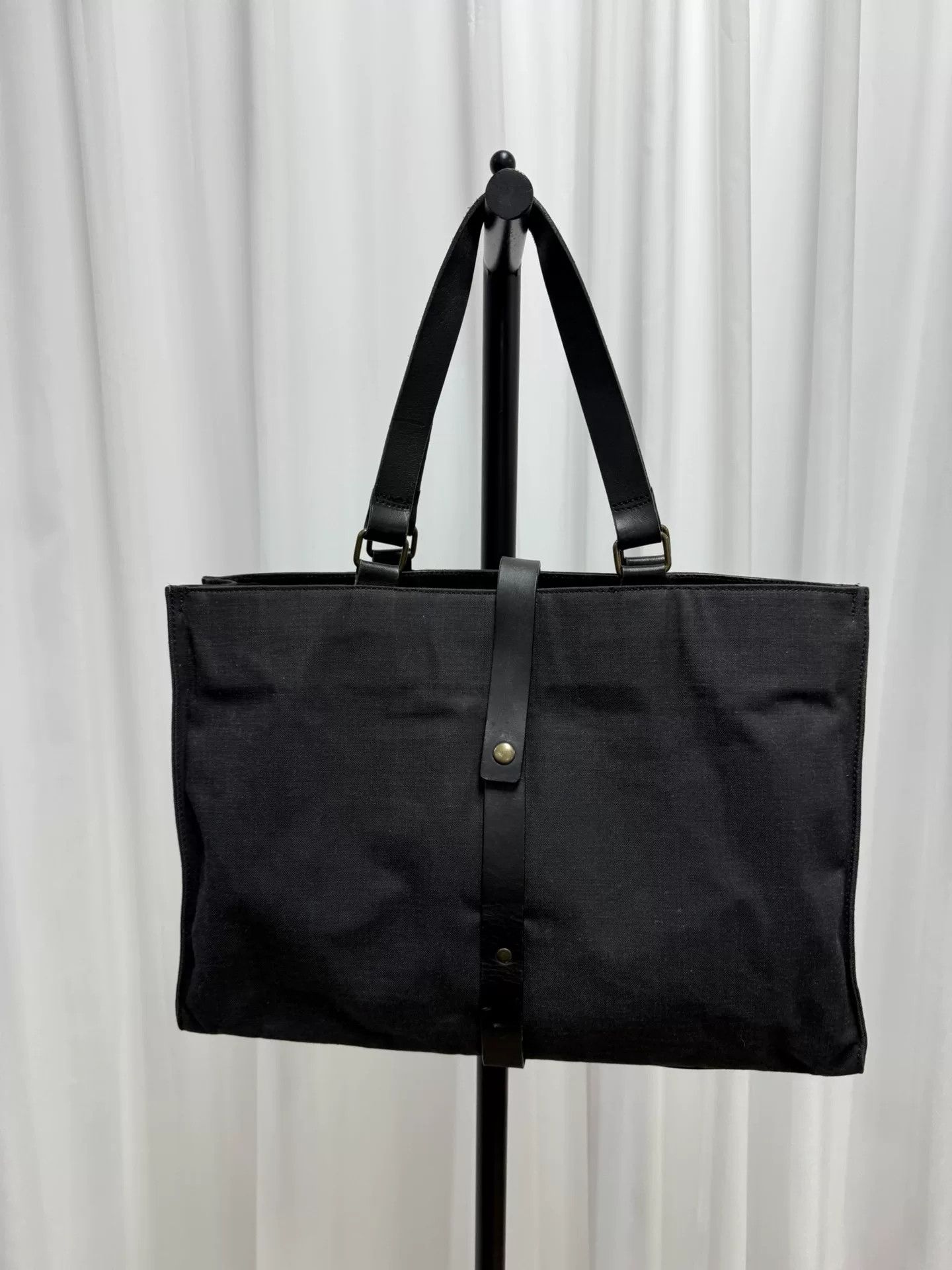 Dries Van Noten Dries van Noten Cotton-Linen Strap Handbag Size ONE SIZE - 5 Thumbnail
